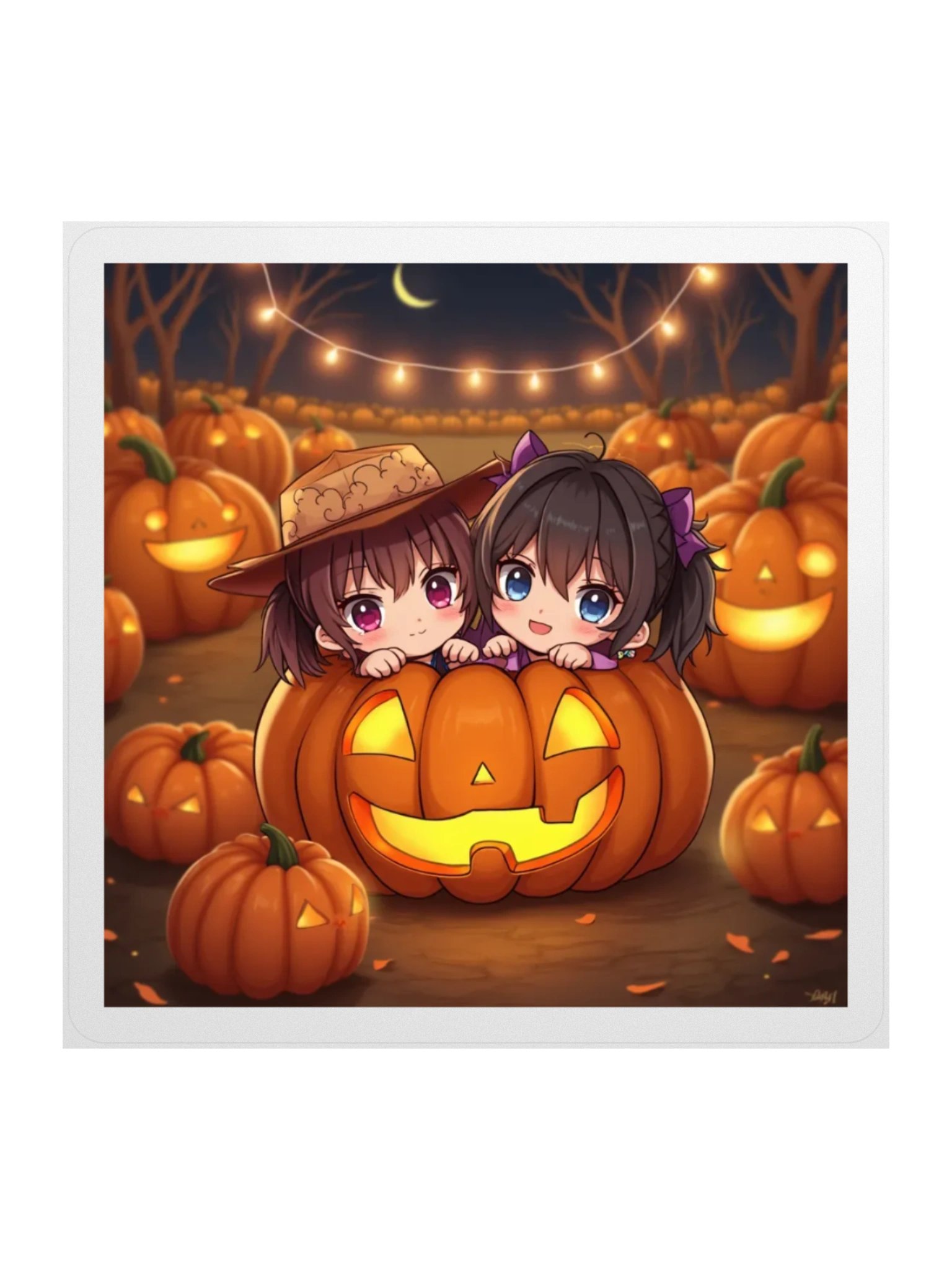 Pumpkin Girls Sticker product image (1)