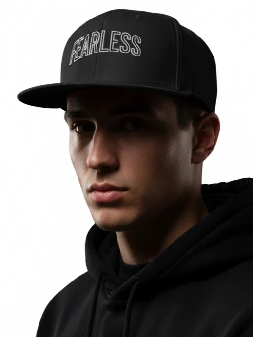Fearless Distressed Wool Snapback Cap product image (2)
