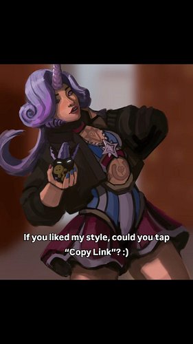 Apparently just clicking share and copy link does a lot to the algo, let's see how it goes for my art. 
This is mostly for th...