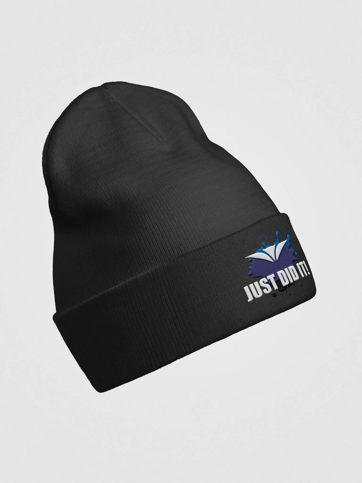 Just Did It Blue Logo Embroidered Beanie product image (3)