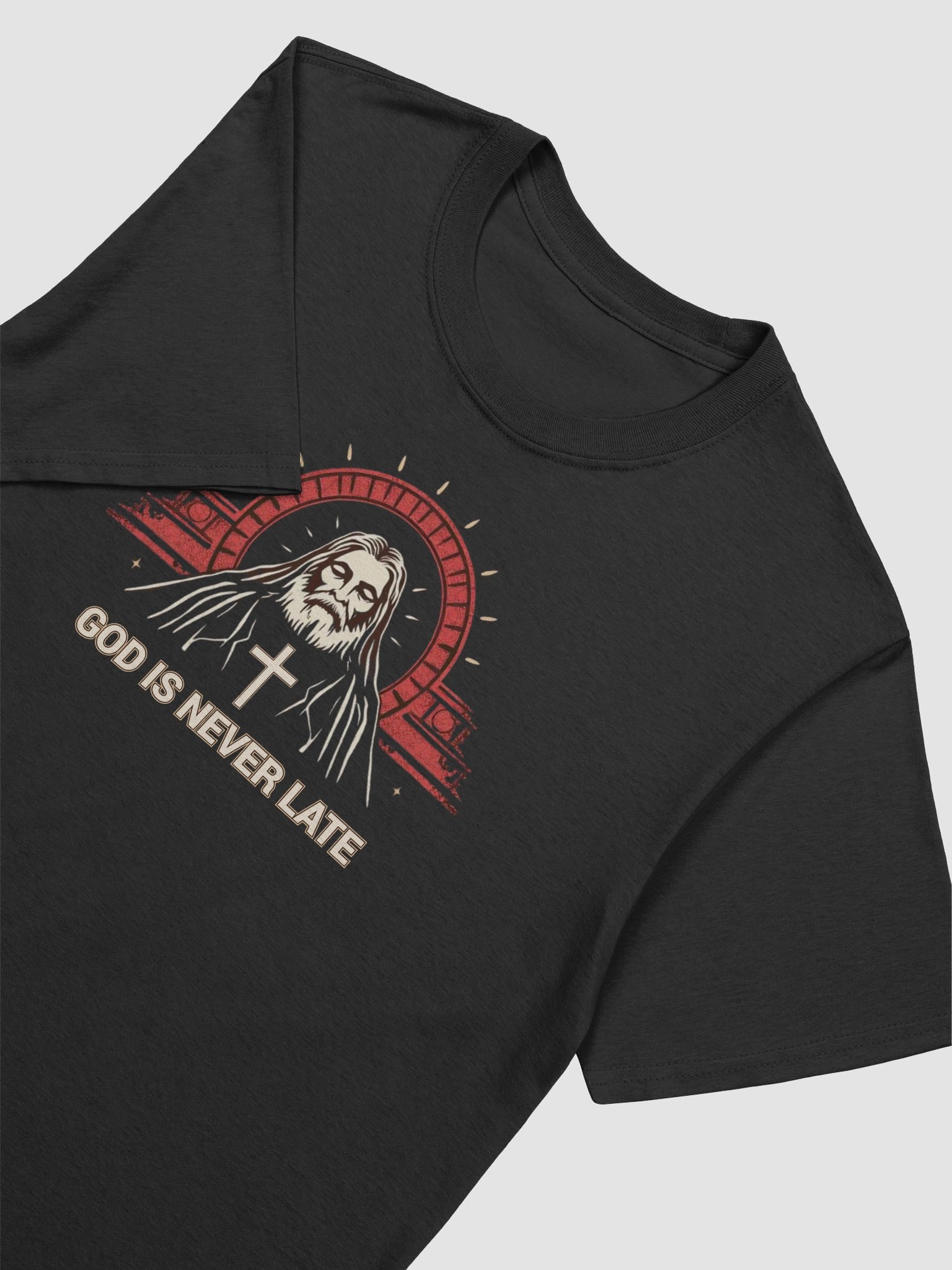 GOD is Never Late | AA recovery Religious T-Shirt product image (2)