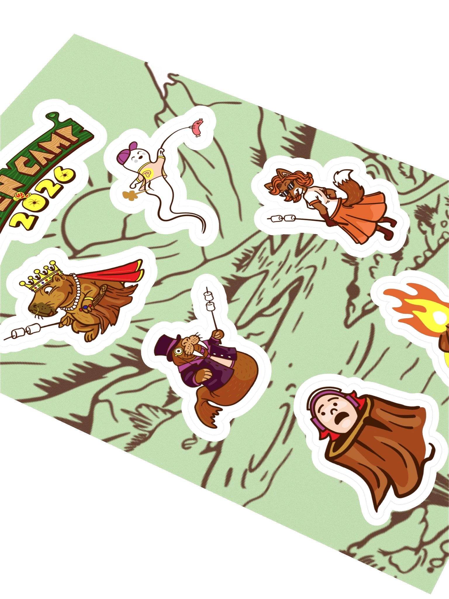 Coven Camp Mascots Sticker Sheet product image (2)