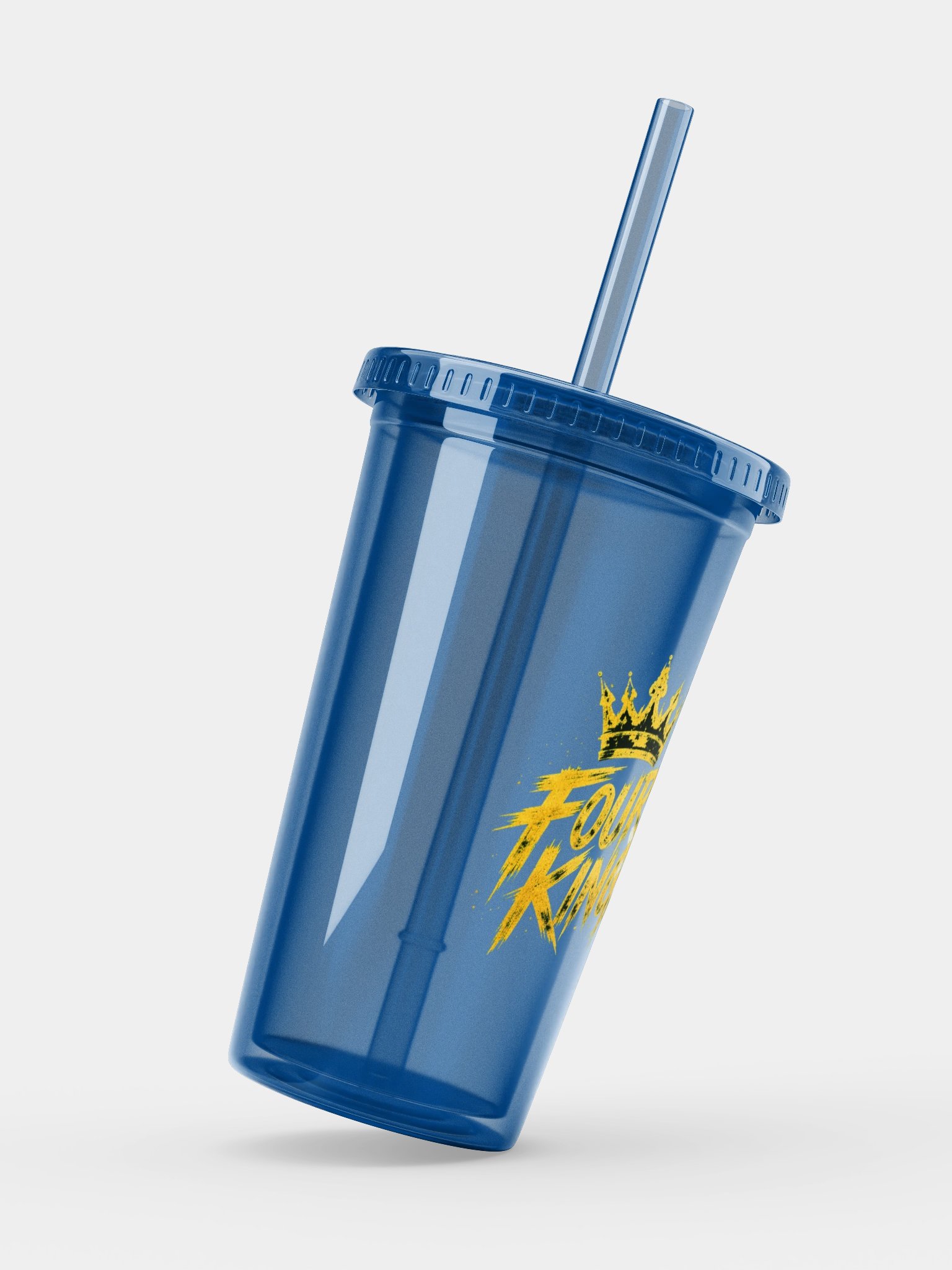 FOUR KINGS Double Wall Clear Plastic Tumbler product image (3)