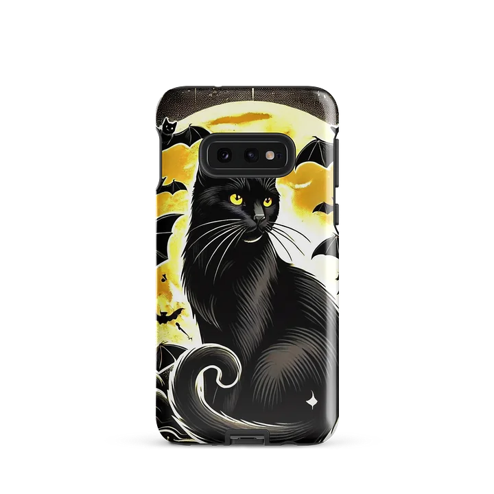 Mystic Black Cat Samsung Tough Case - Moonlit Feline Design product image (2)