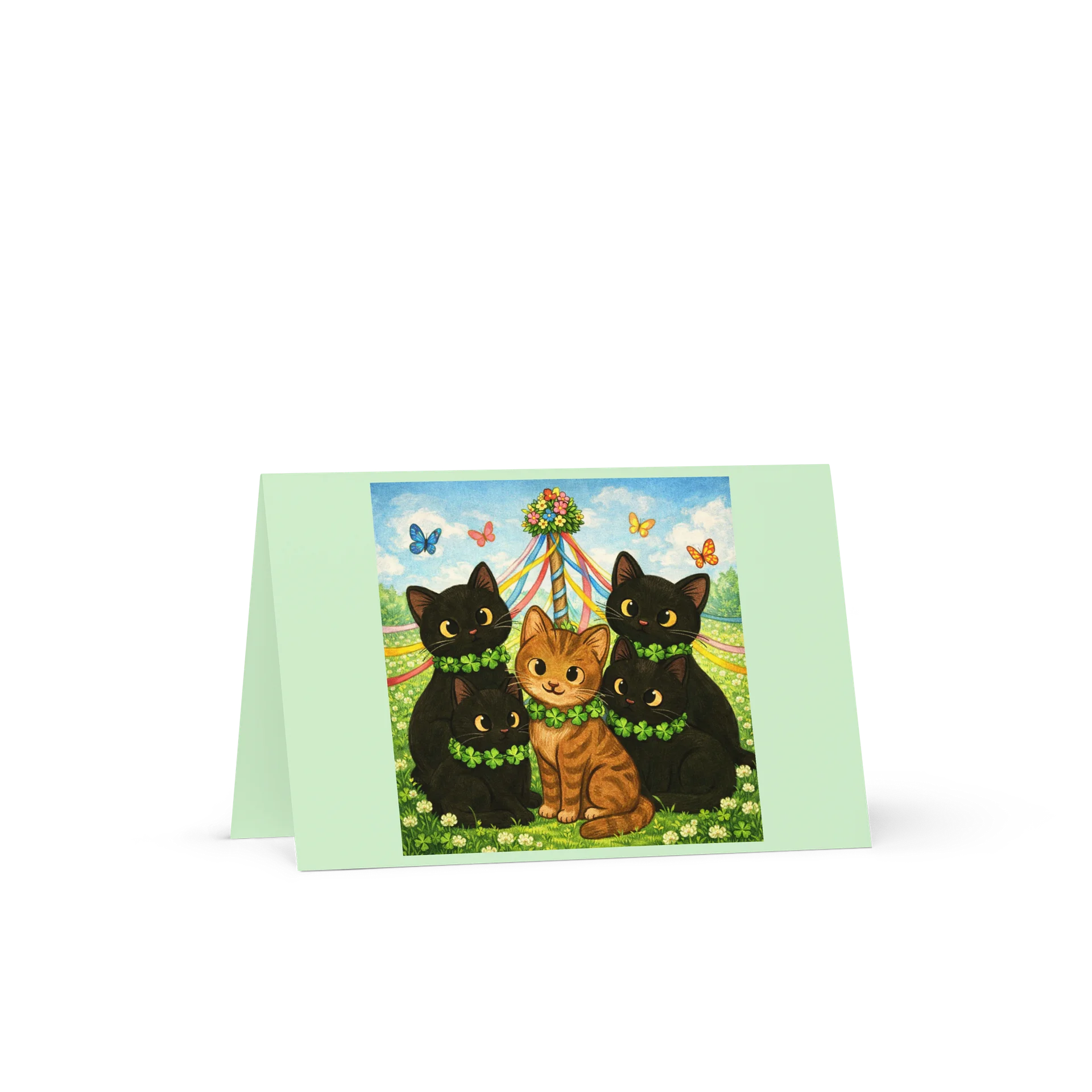 Cat brigade Spring Greeting Card product image (1)