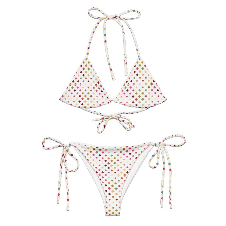 Colorful Square Pattern Design String Bikini product image (2)