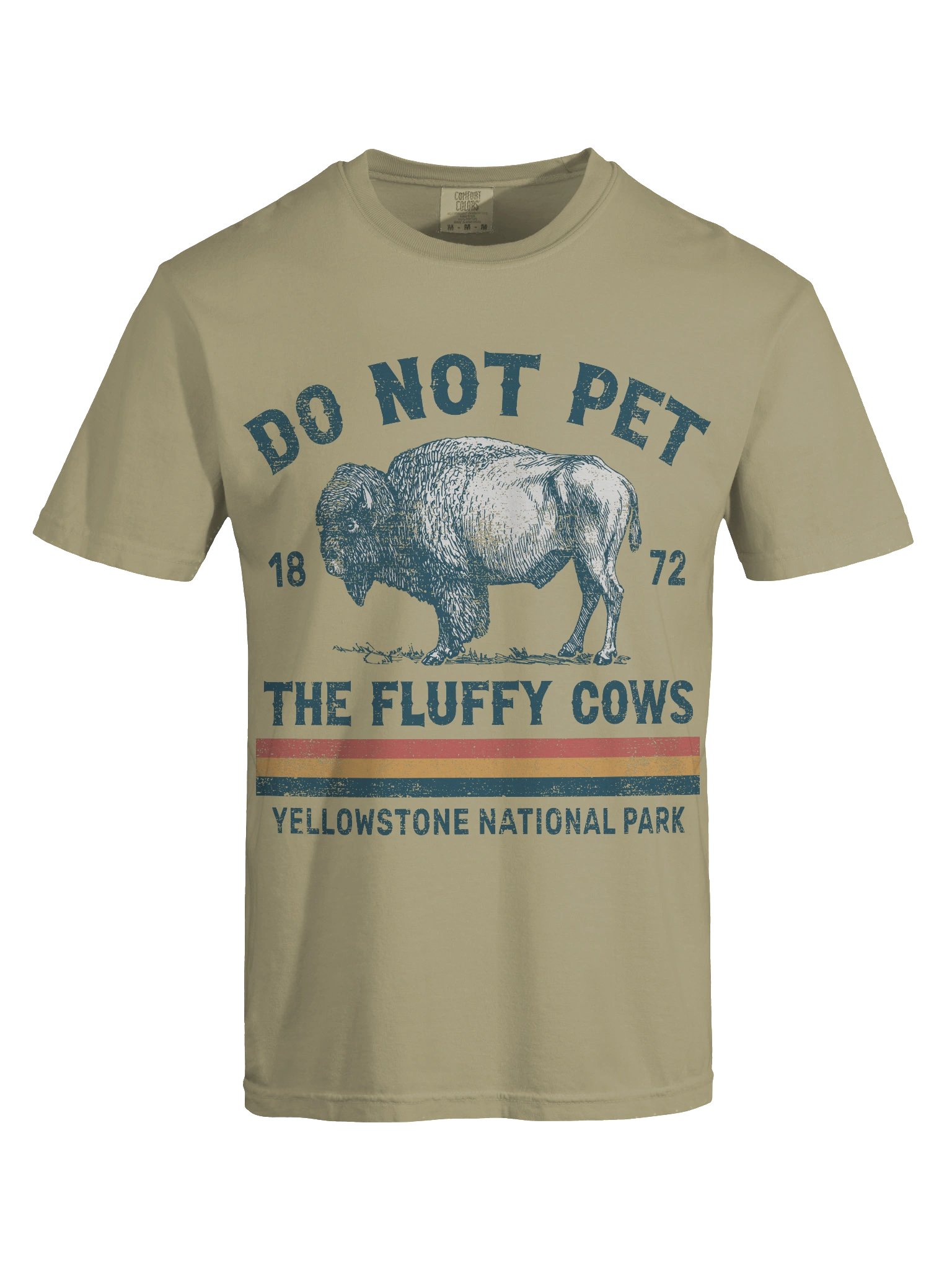 Yellowstone Bison Shirt – “Do Not Pet The Fluffy Cows” Funny Vintage National Park Tee product image (8)