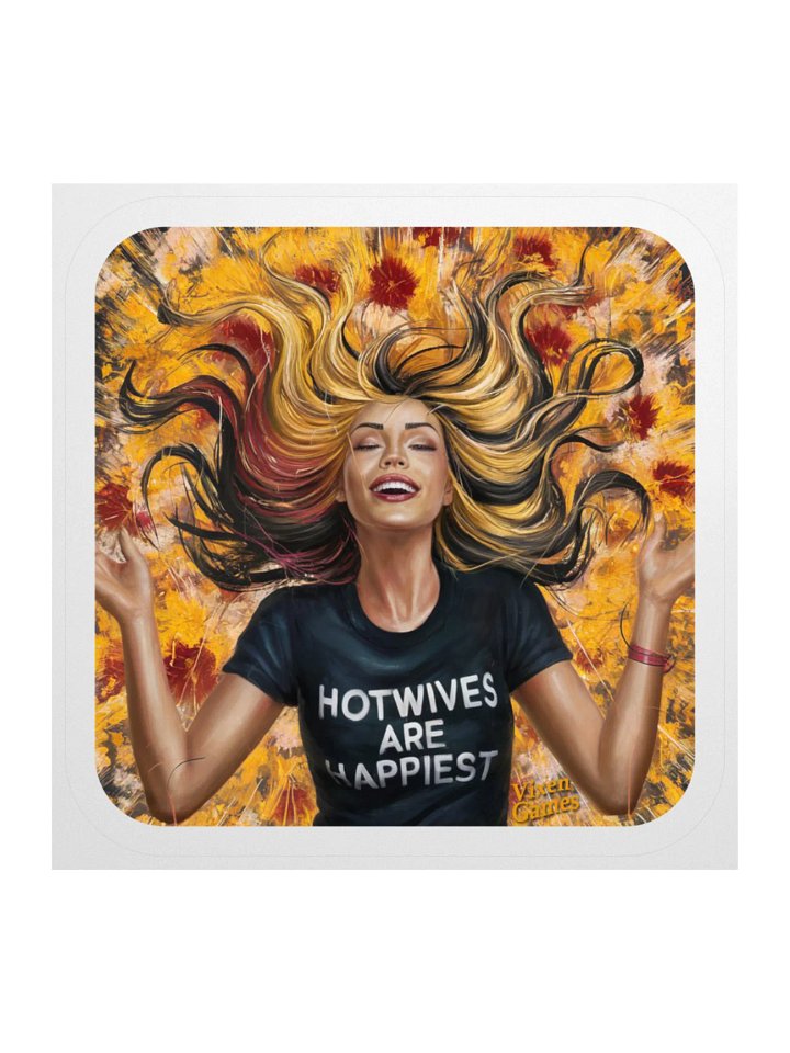 Hotwives Are Happiest Vinyl Sticker product image (1)