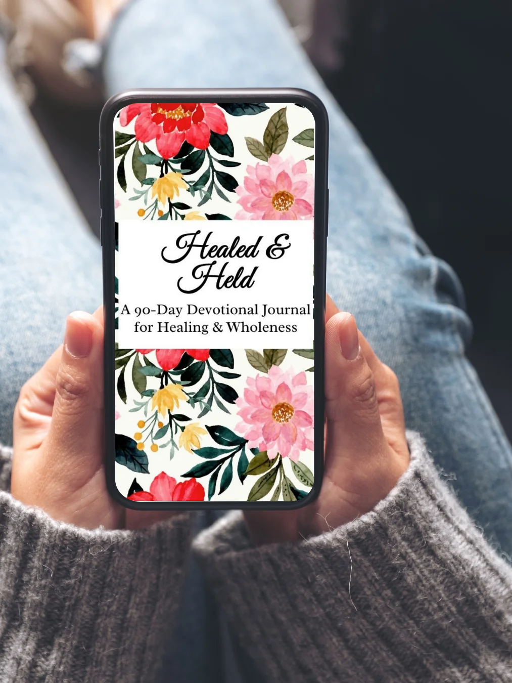 Healed & Held — 90-Day Devotional Journal for Healing & Wholeness | Faith-Based Christian Journal for Women | Printable PDF product image (3)