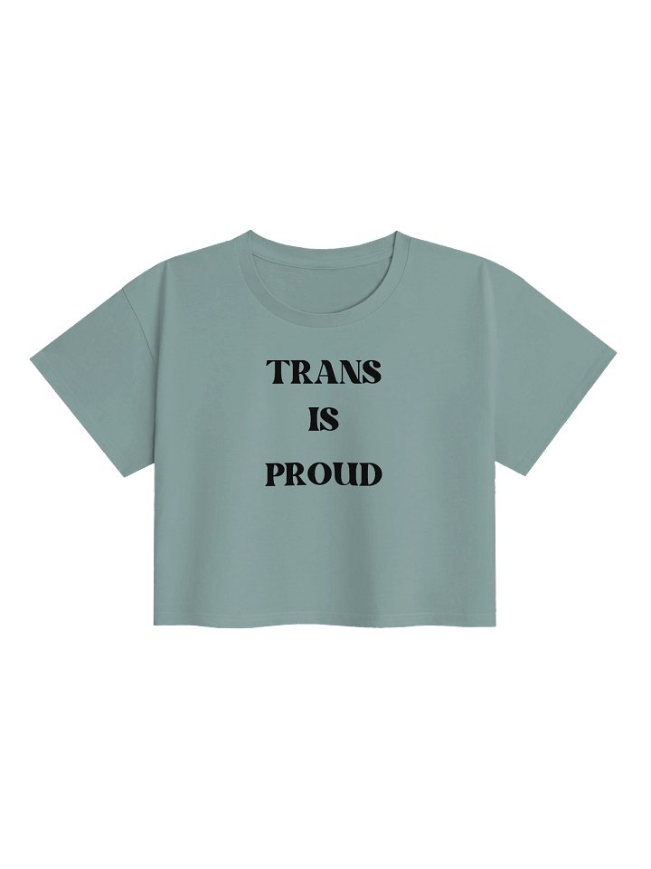 Trans is Proud Retro Pride Crop Top product image (5)