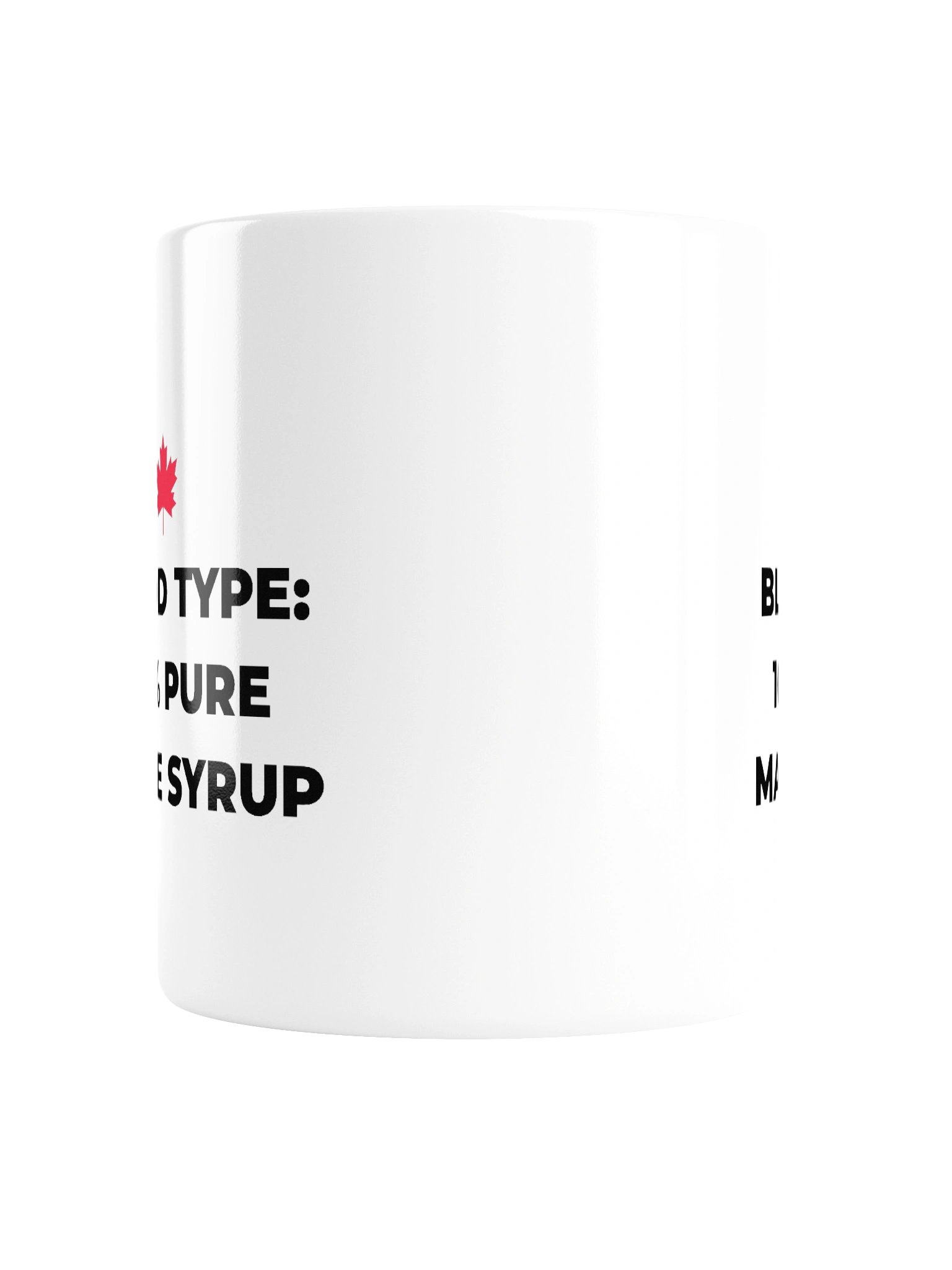 100% Pure Maple Syrup Mug | Bold Typography Canadian Coffee Cup product image (6)