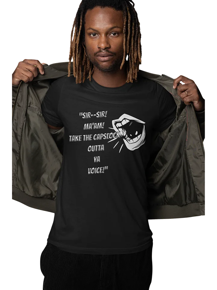 "Take The Caps Off" Dark T-shirt product image (2)