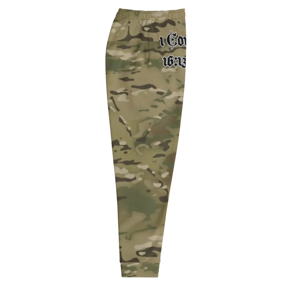 Faithful Camo: 1 Corinthians 16:13 Male Joggers - Multicam product image (10)