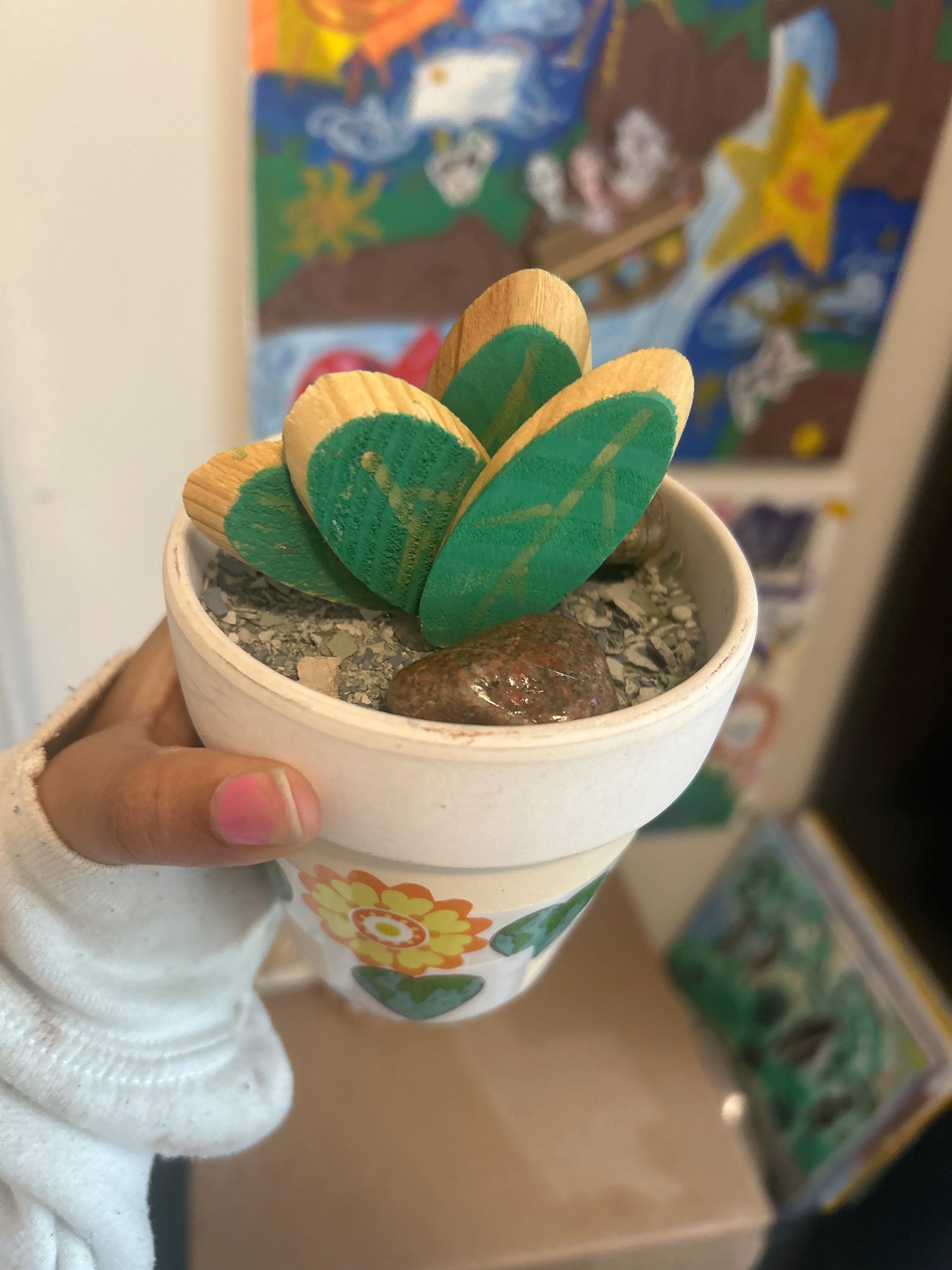 Handmade upcycled plant pot scene #4 product image (3)