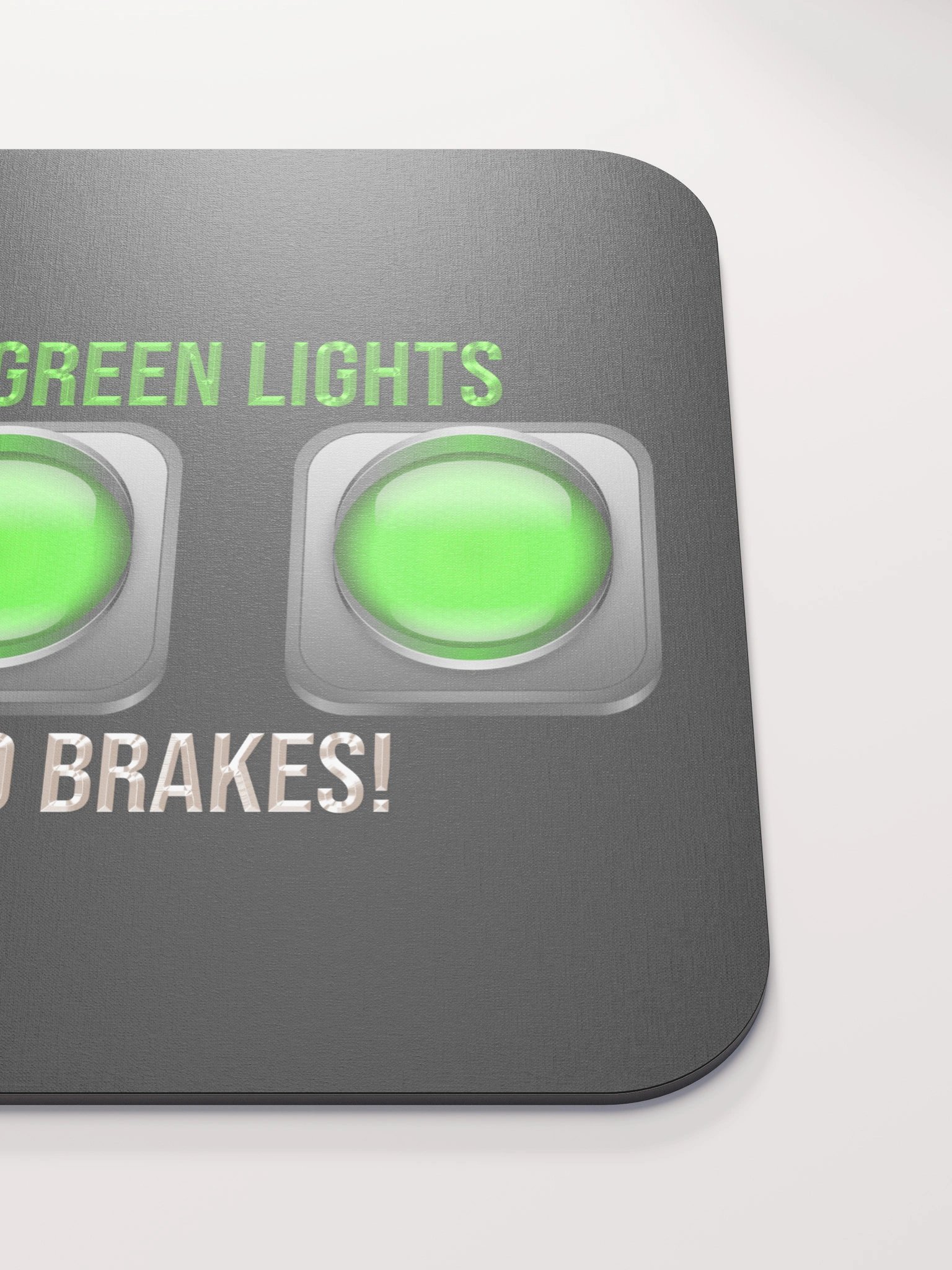 All I See Is Green Lights, Blk Mouse Pad BV product image (5)