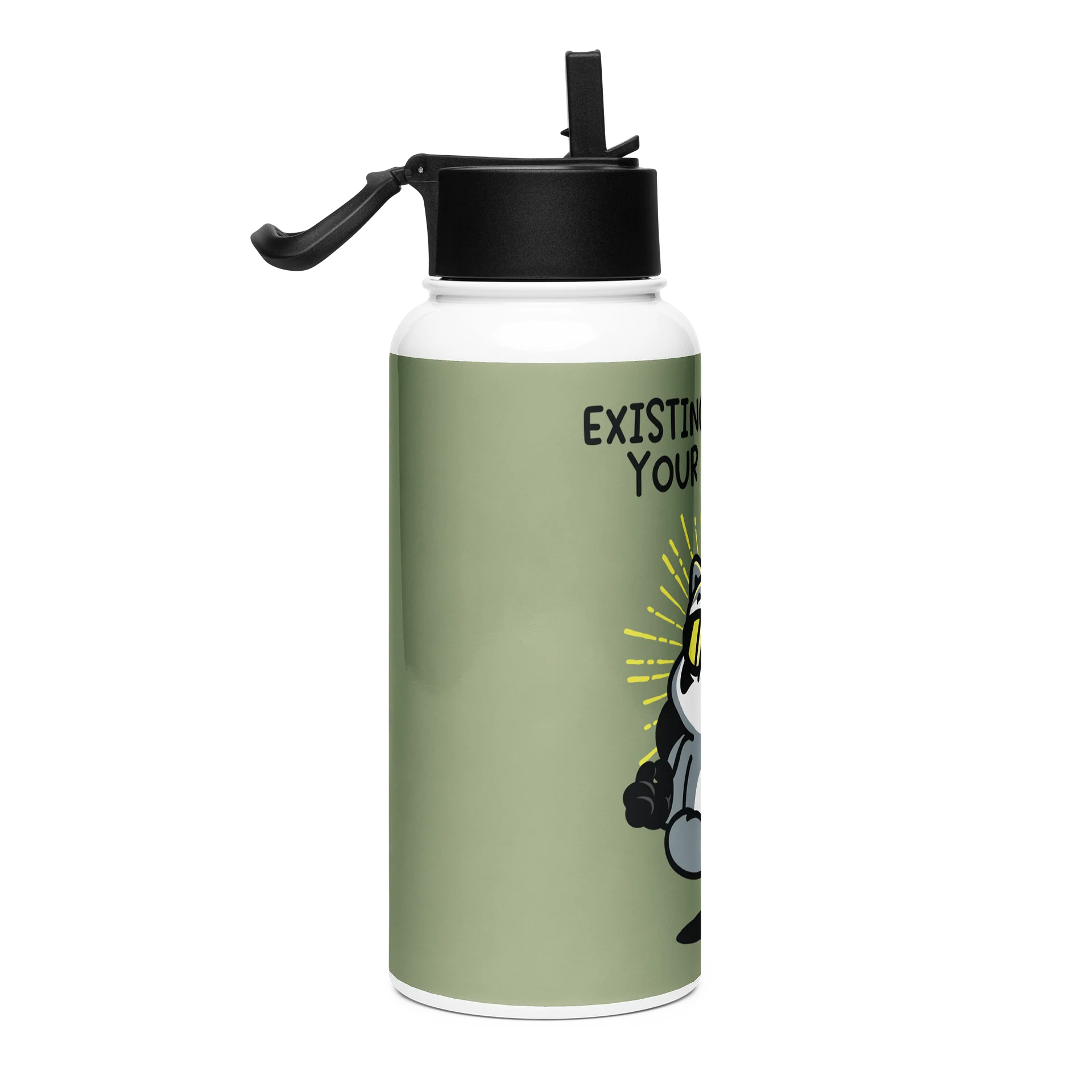 Existing Without Your Consent Steel Water Bottle product image (4)