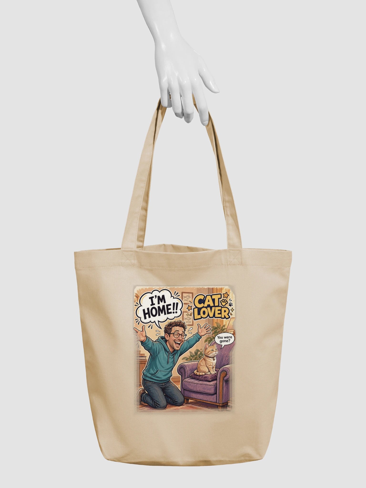 Cat Lover Econscious Eco-Friendly Tote Bag product image (5)