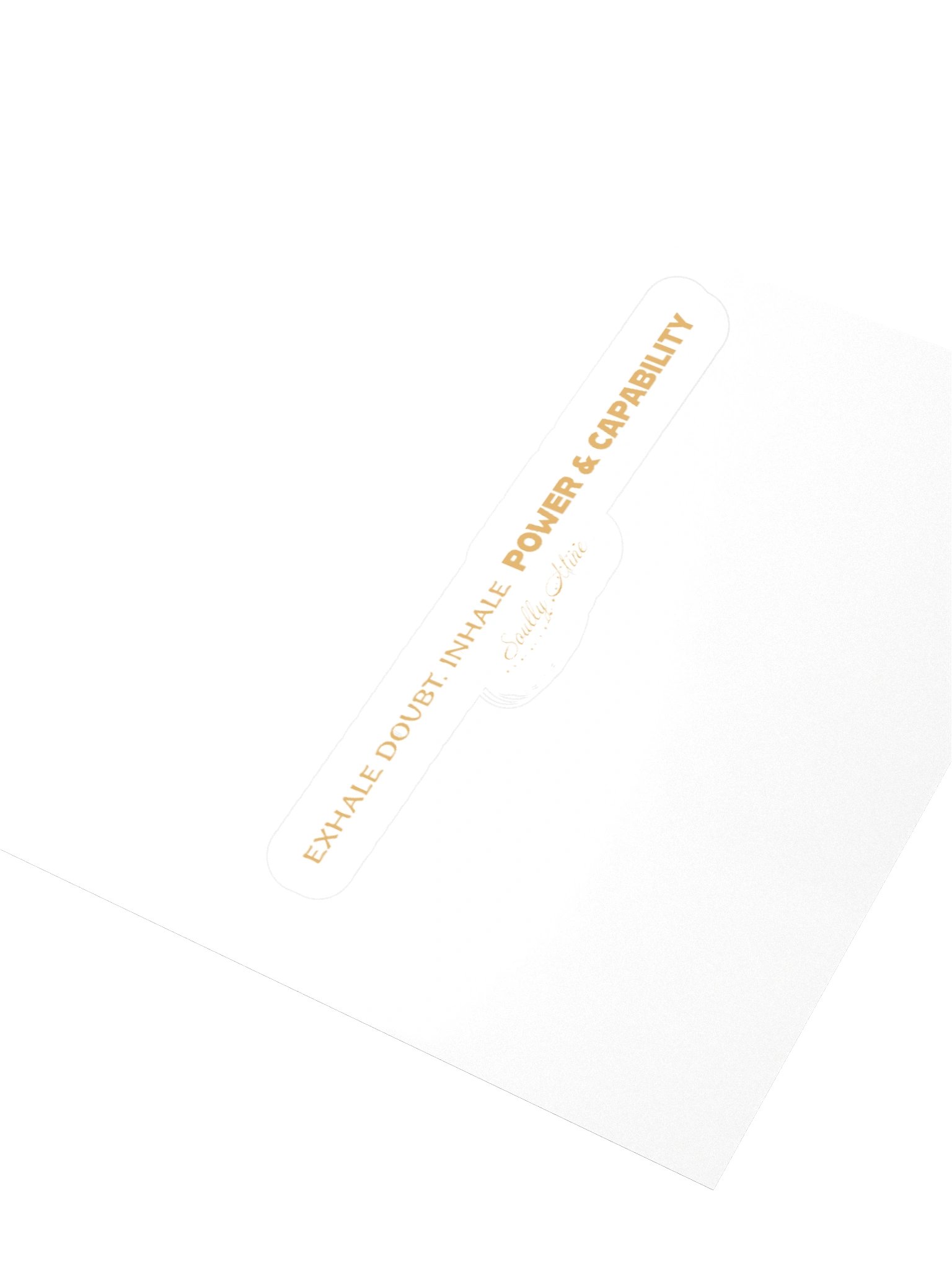 Soully Mine- GOLD PRINT Exhale, Inhale Sticker product image (12)