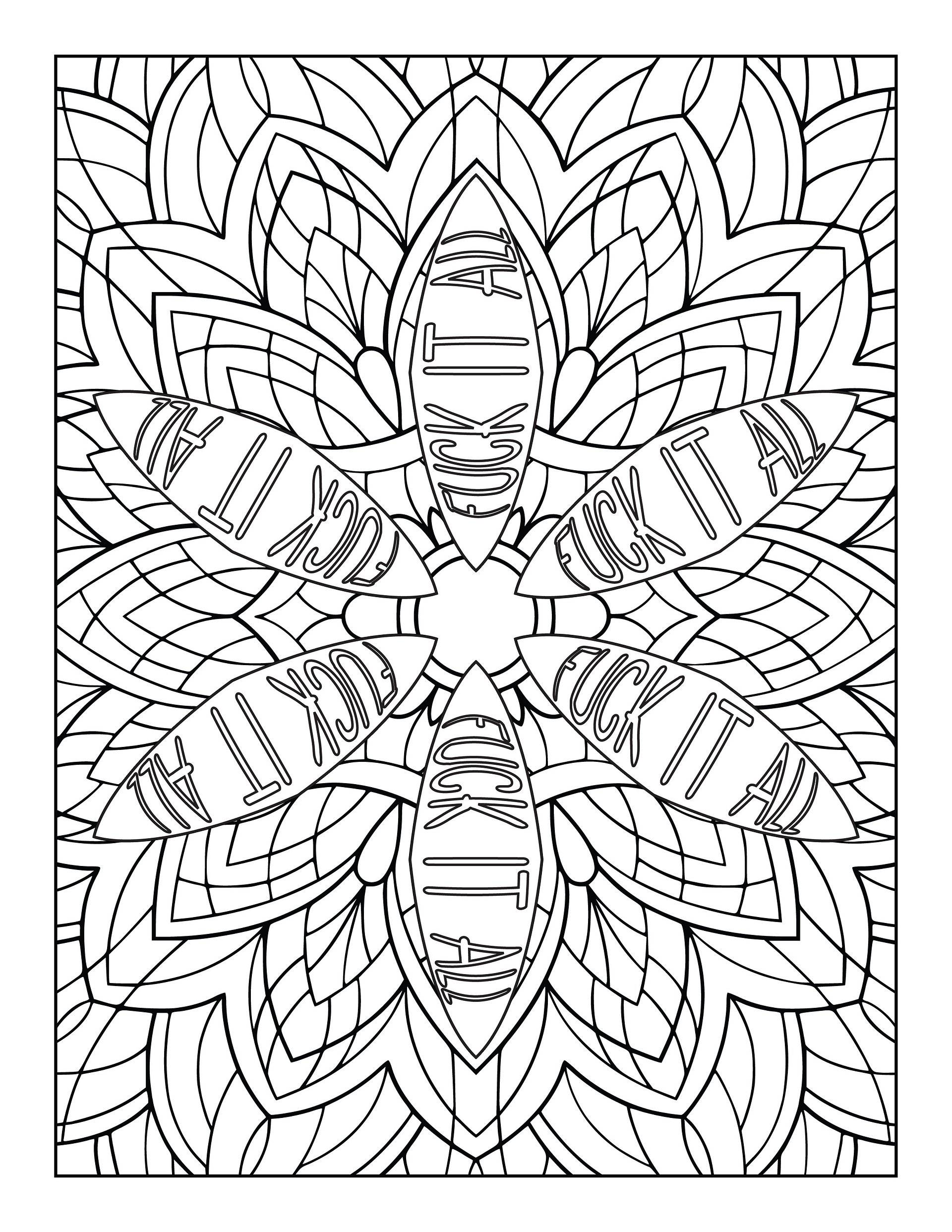 Art & Expletives, Swear Words For The Soul - Swear Word Coloring Book for Adults | Printable | Cuss Words | Sweary Phrases | Curse Words product image (2)
