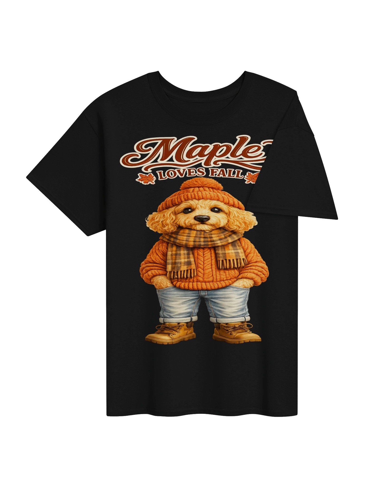 Maple Loves Fall Dog Adult tee product image (35)
