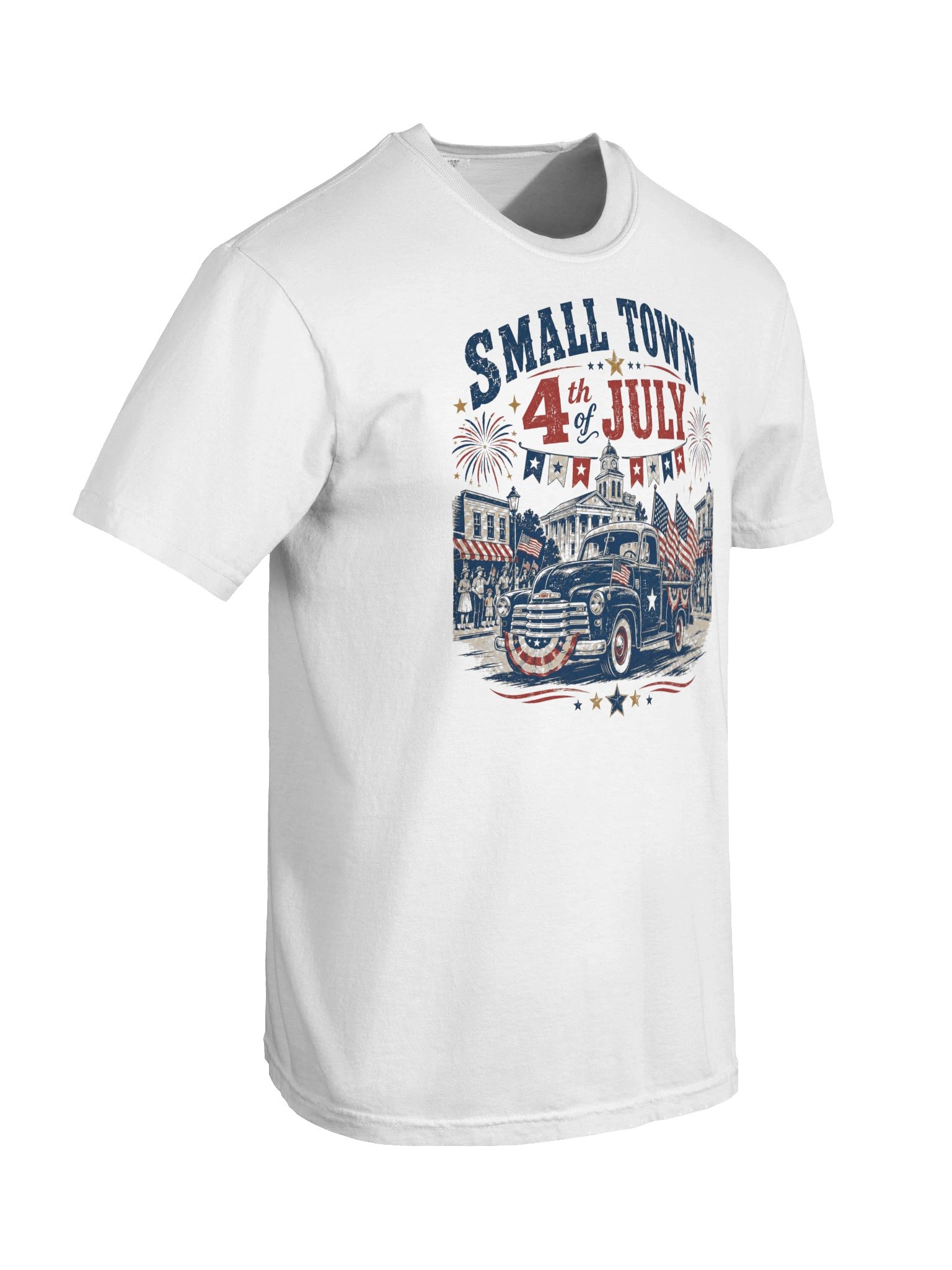 Small Town 4th of July T-Shirt | Vintage Patriotic Parade Tee product image (11)