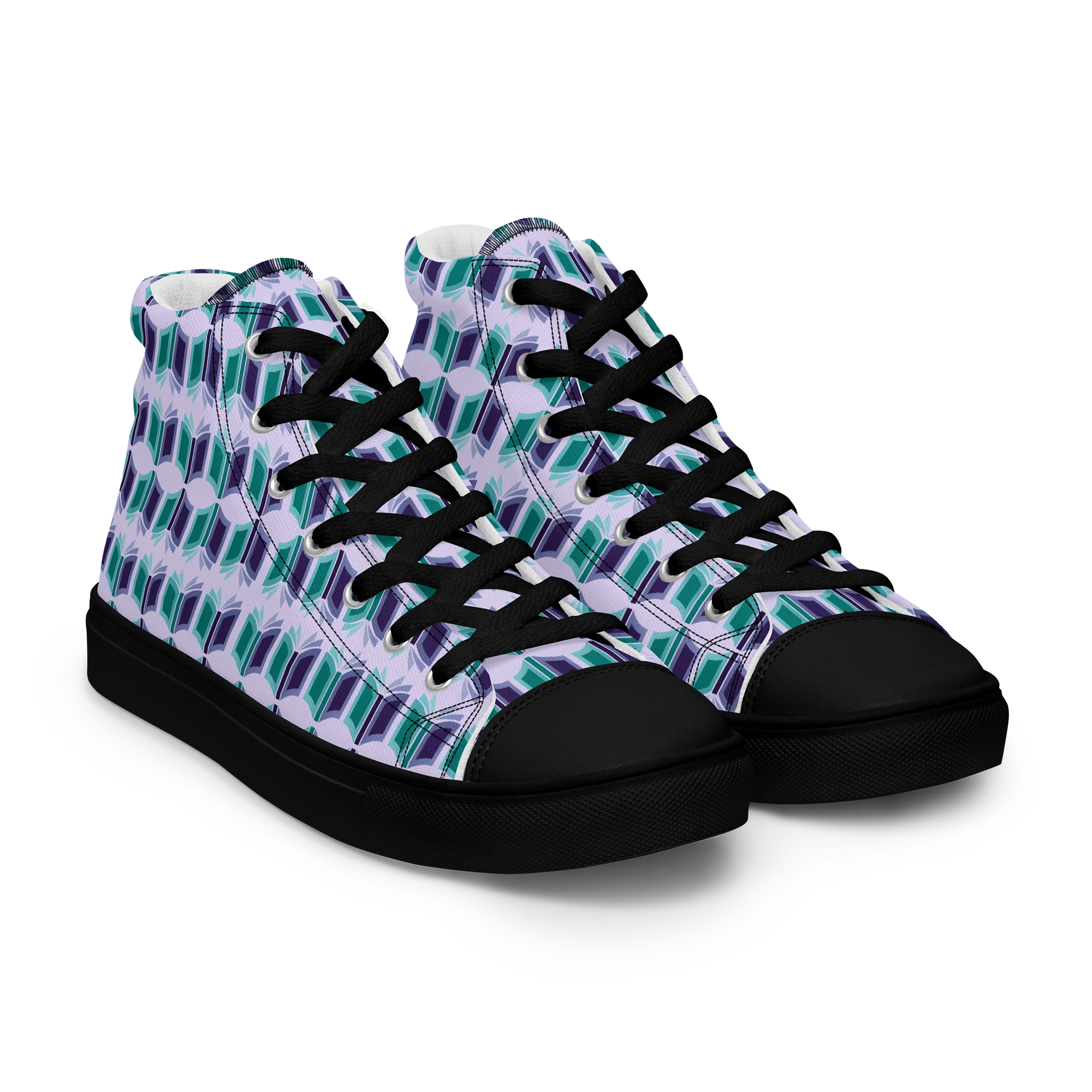 Women's Purple High Top Canvas Shoes + One-Time Contribution product image (8)