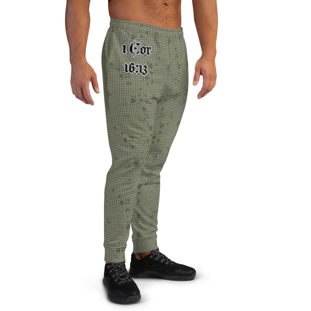 Faithful Camo: 1 Corinthians 16:13 Male Joggers - Desert Night Camo product image (8)