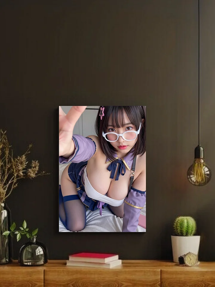 Japanese JK Cosplay 8x10 Metal Print – Aesthetic Anime Girl Wall Art product image (2)