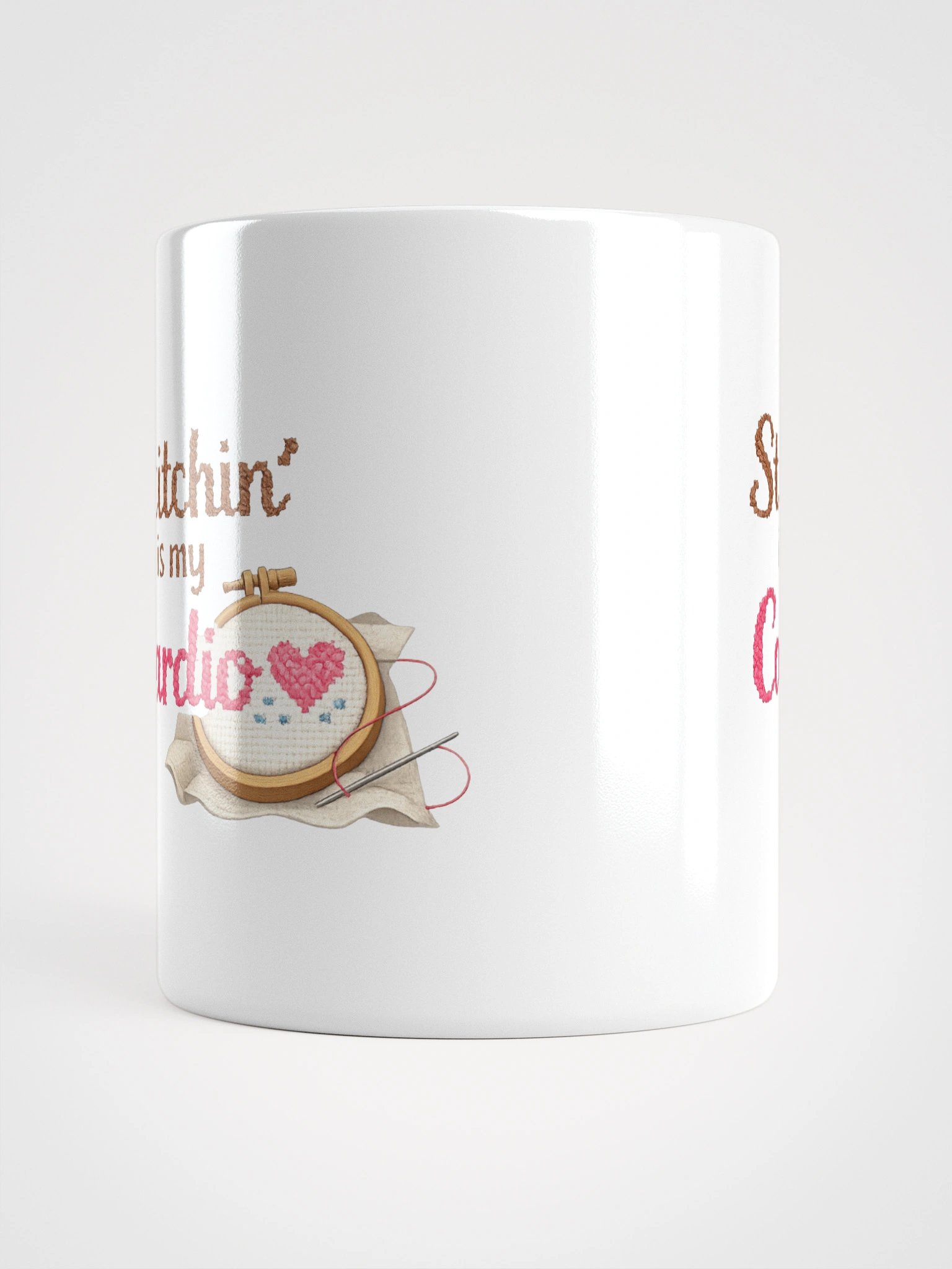 Stitchin is my Cardio Mug product image (3)