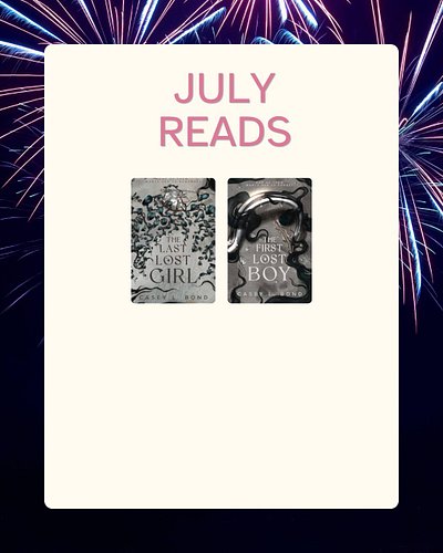 July was a light reading month. There's so much going on, plus with Mini-Editor home, I don't get the time like I do during t...
