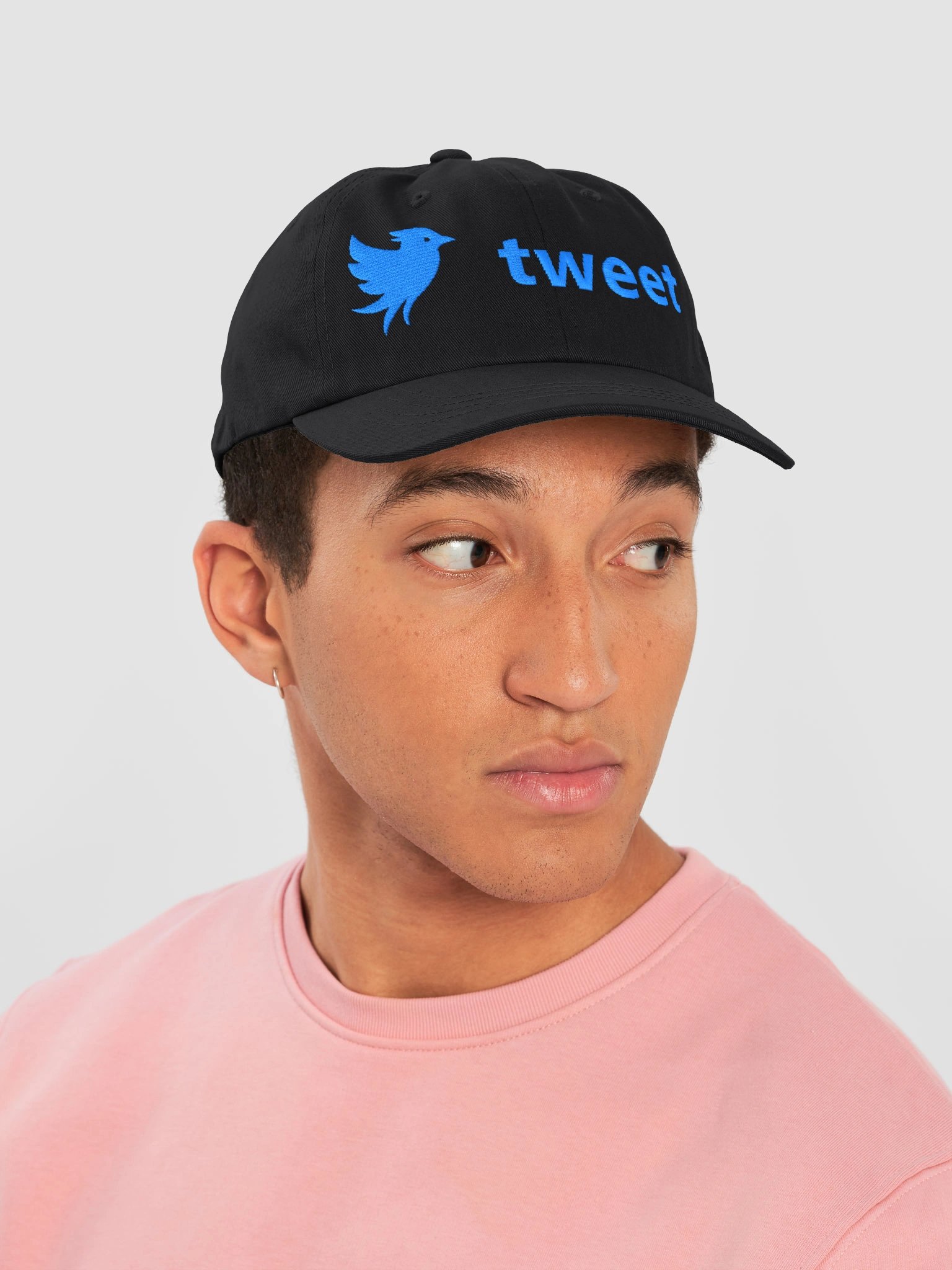 Tweet Blue Embroidered Classic Hat product image (6)