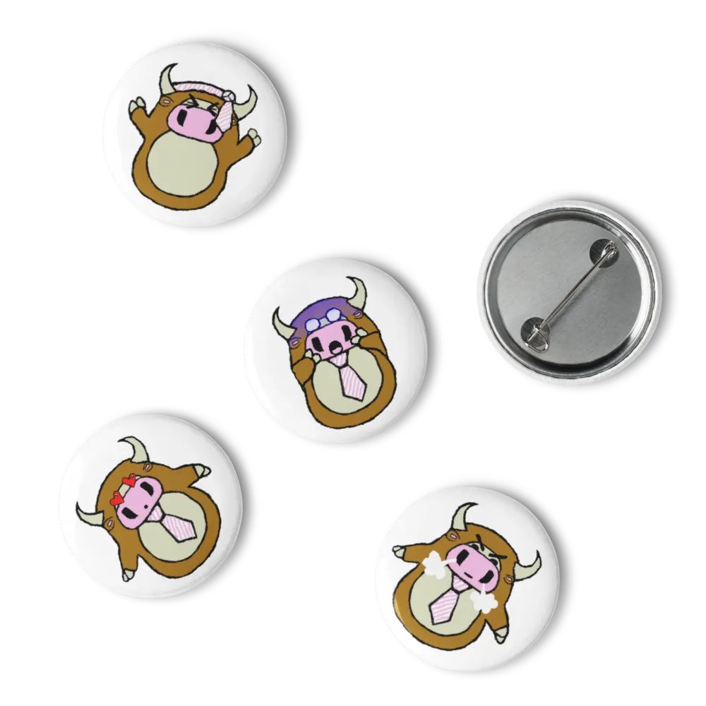 Bovine Button Pins product image (4)