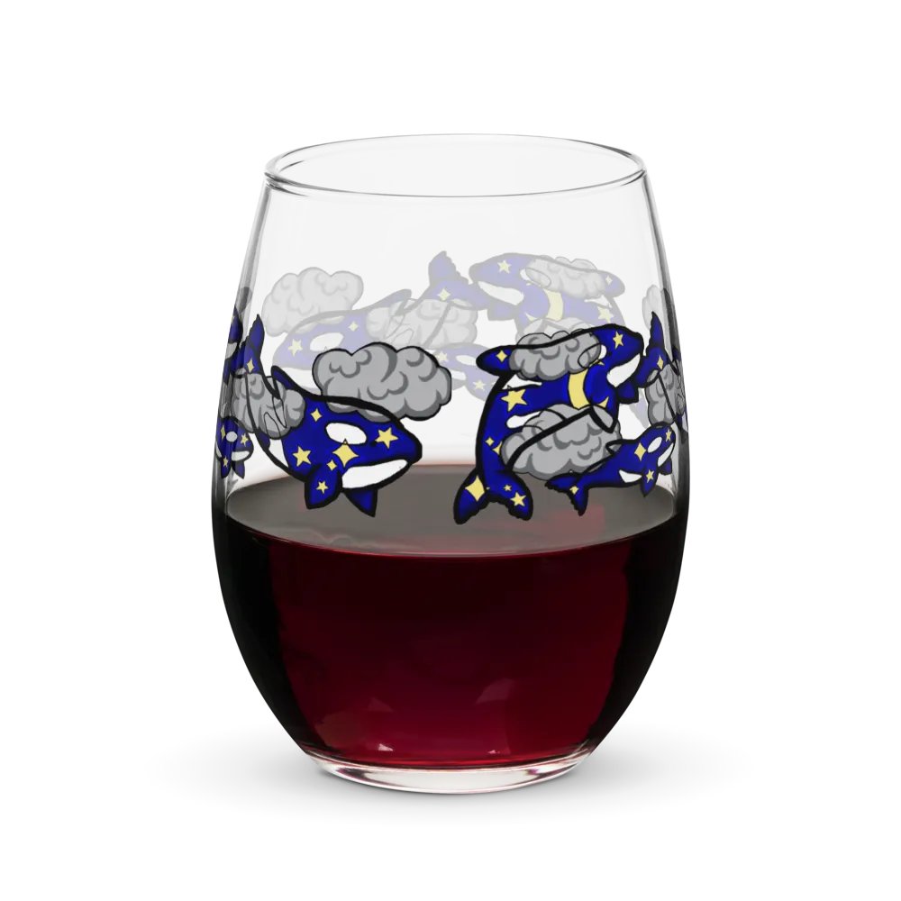 midnight orca stemless wine glass product image (6)