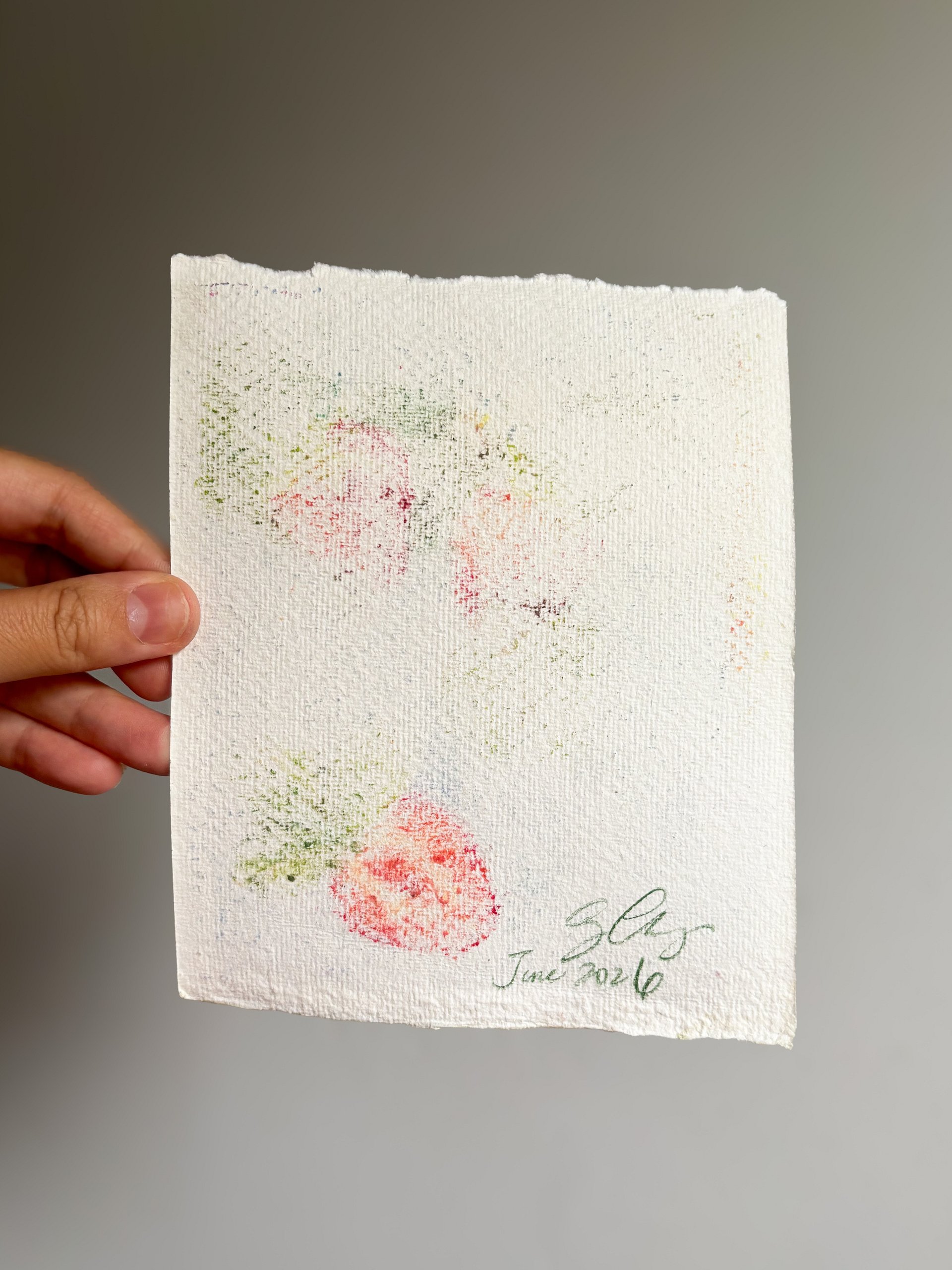 Picking Flowers original drawing product image (3)
