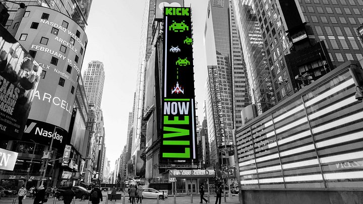 Live Kick Retro Billboard Design product image (1)