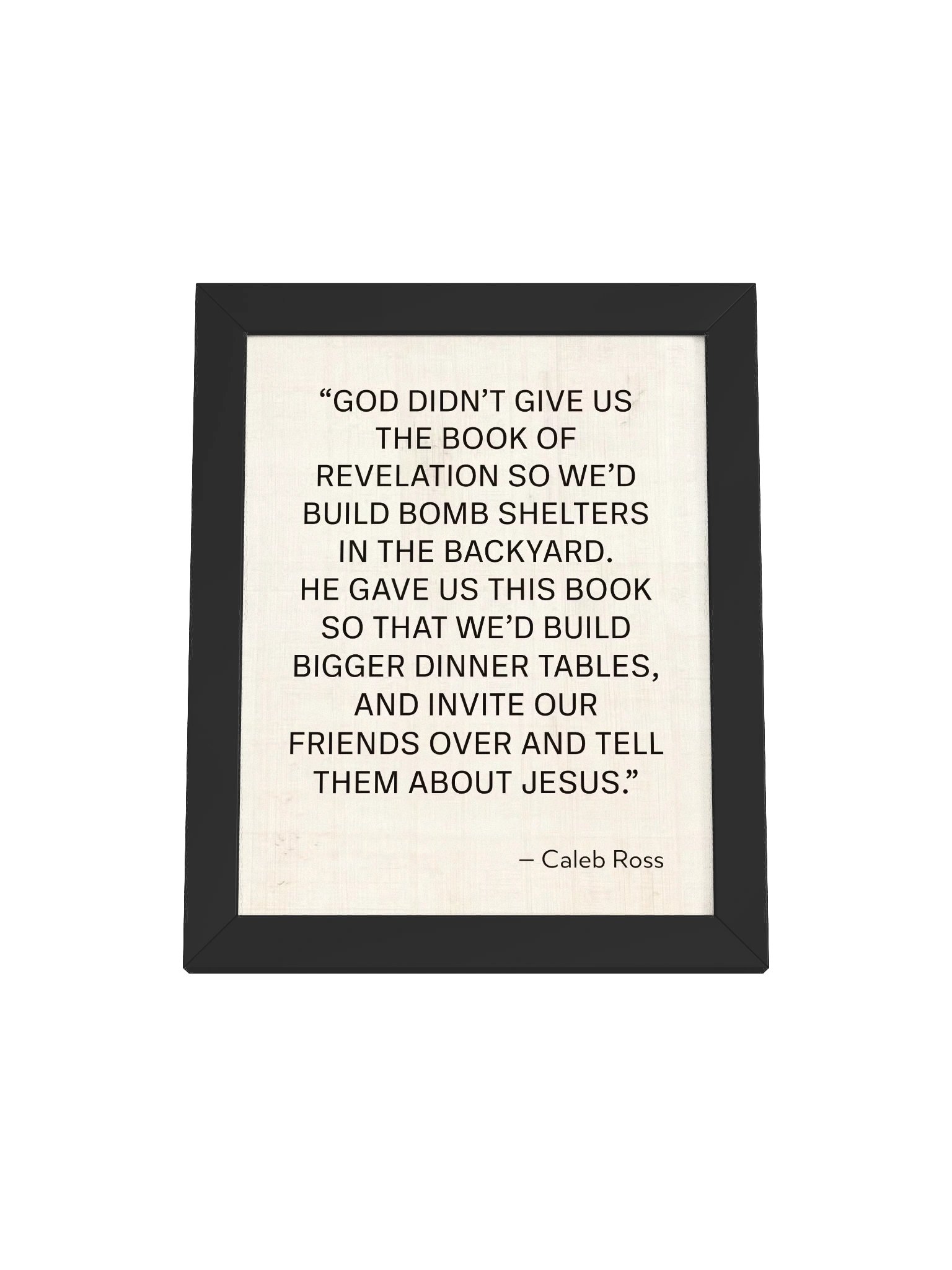 Book of Revelation Quote Wall Art Framed Poster | Bigger Dinner Tables Print | Bible Verse Inspired Home Decor product image (2)