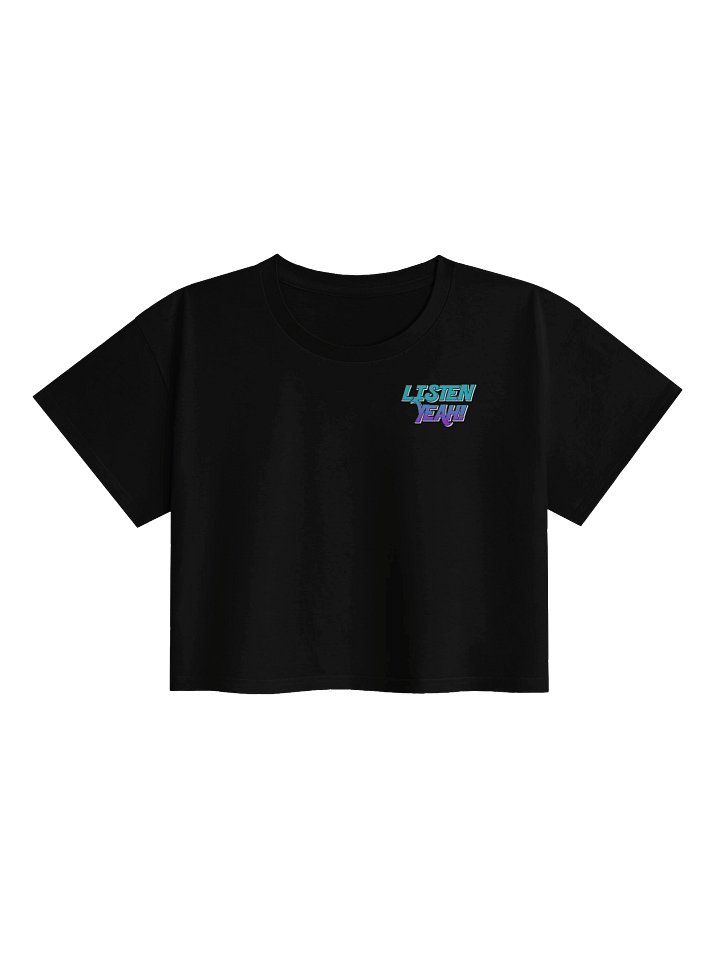 “Listen Yeah” Retro Crop Tee product image (1)