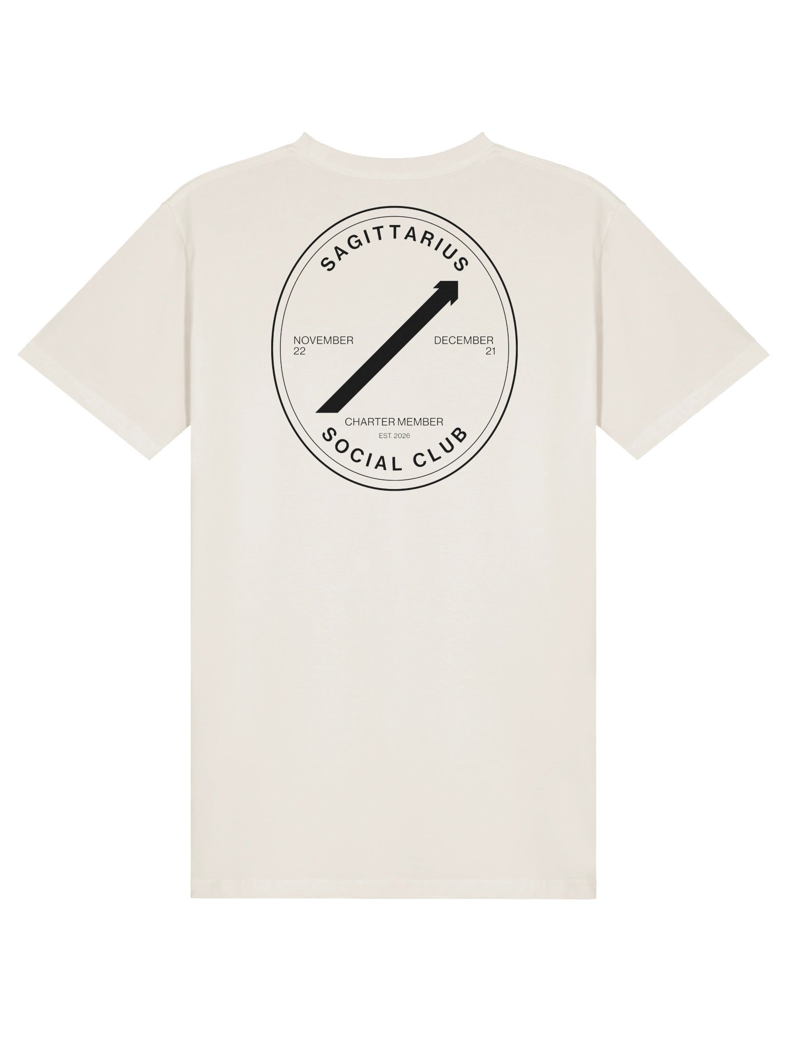Sagittarius Social Club Tee · Bone product image (1)