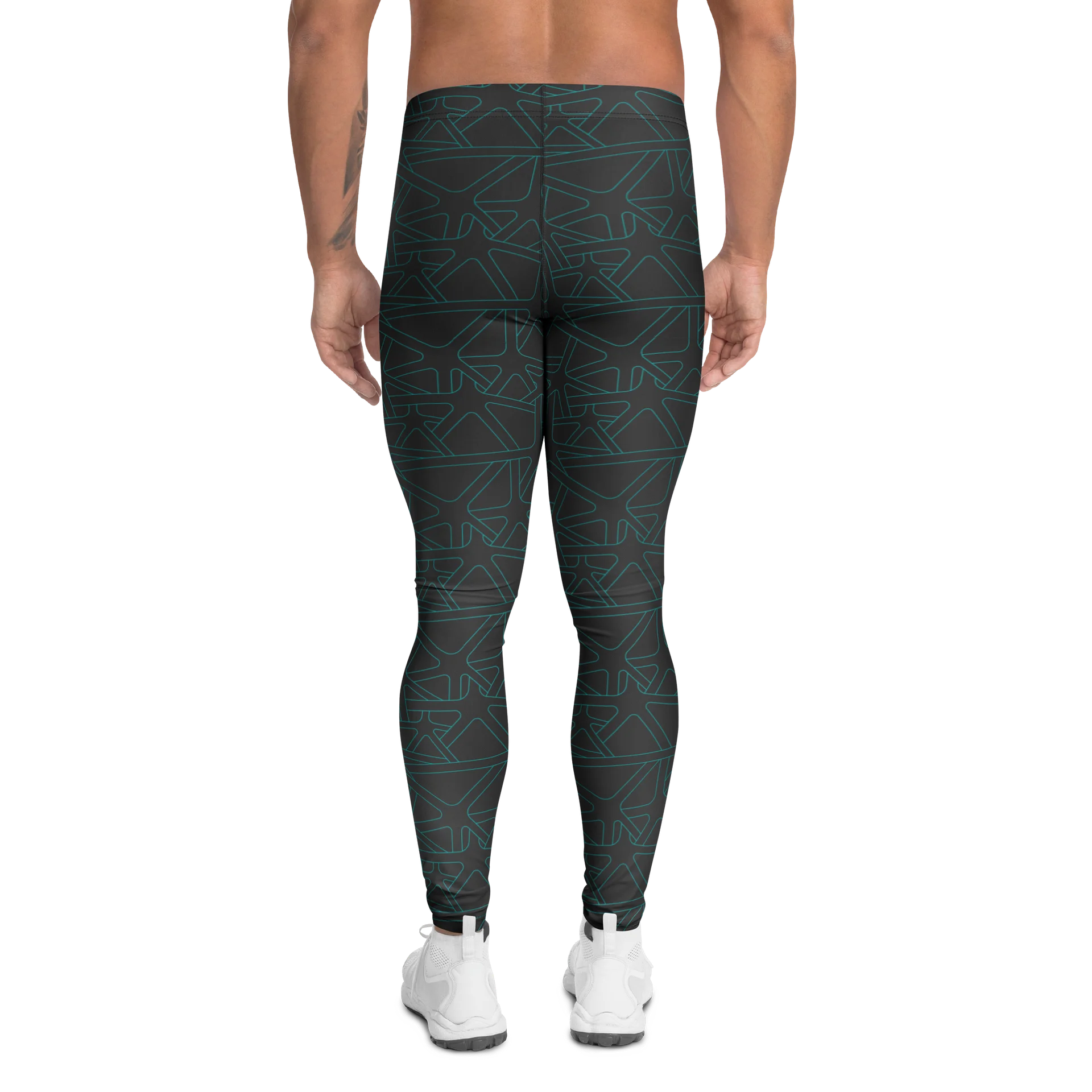 Modern Stylish Geometric Shapes Men's Leggings product image (2)