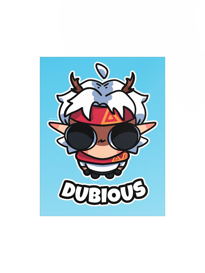 "DUBIOUS GOOBER" Poster product image (1)