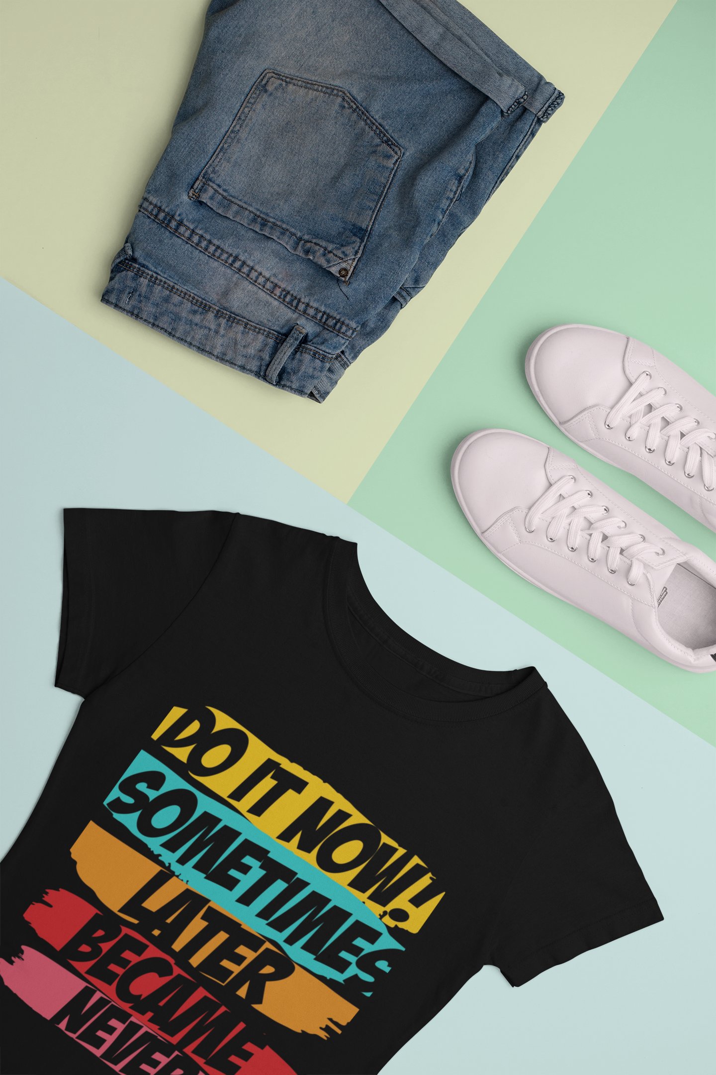 Do It Now Black Unisex T-Shirt product image (3)