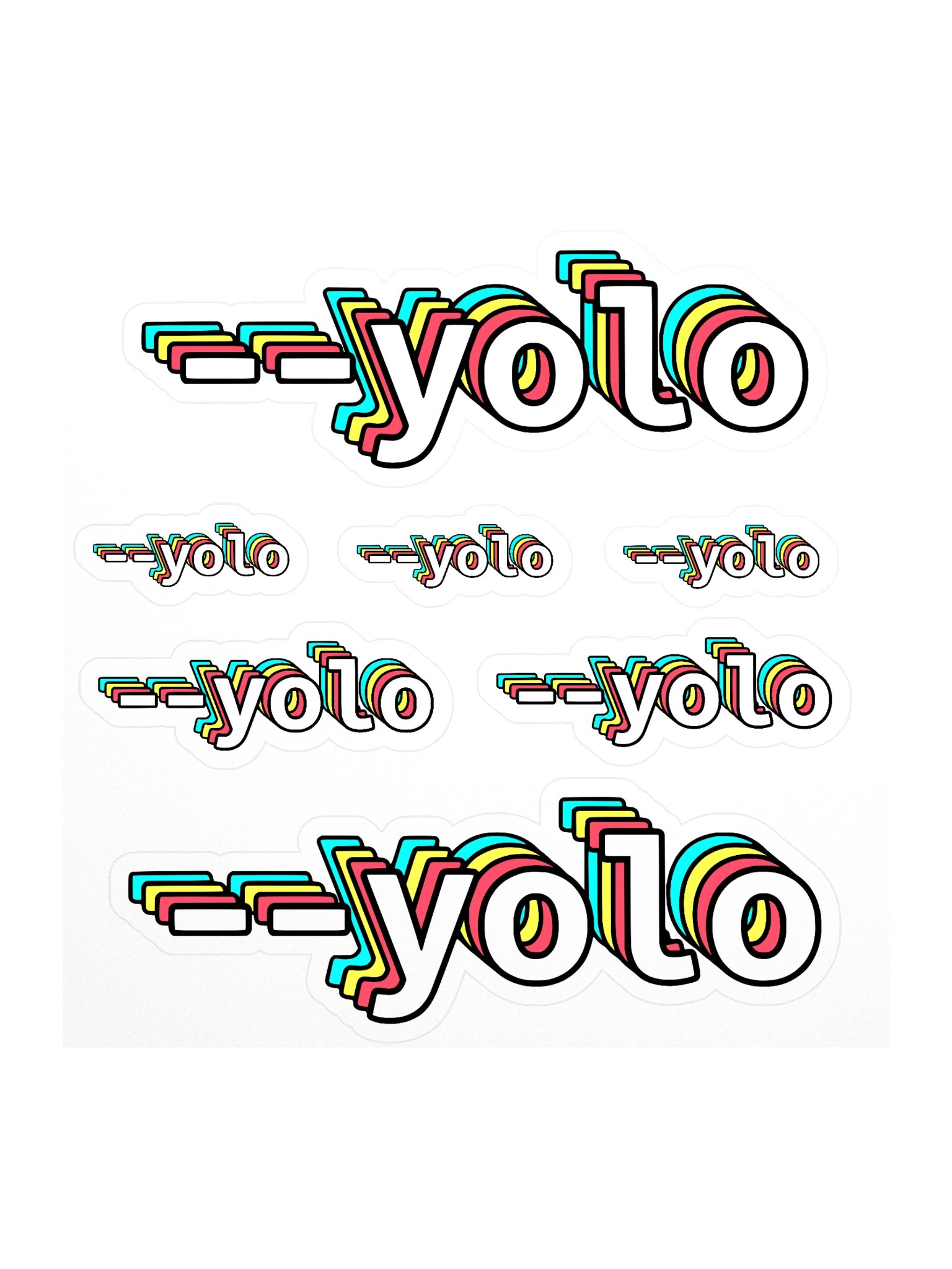 --yolo laptop stickers product image (1)