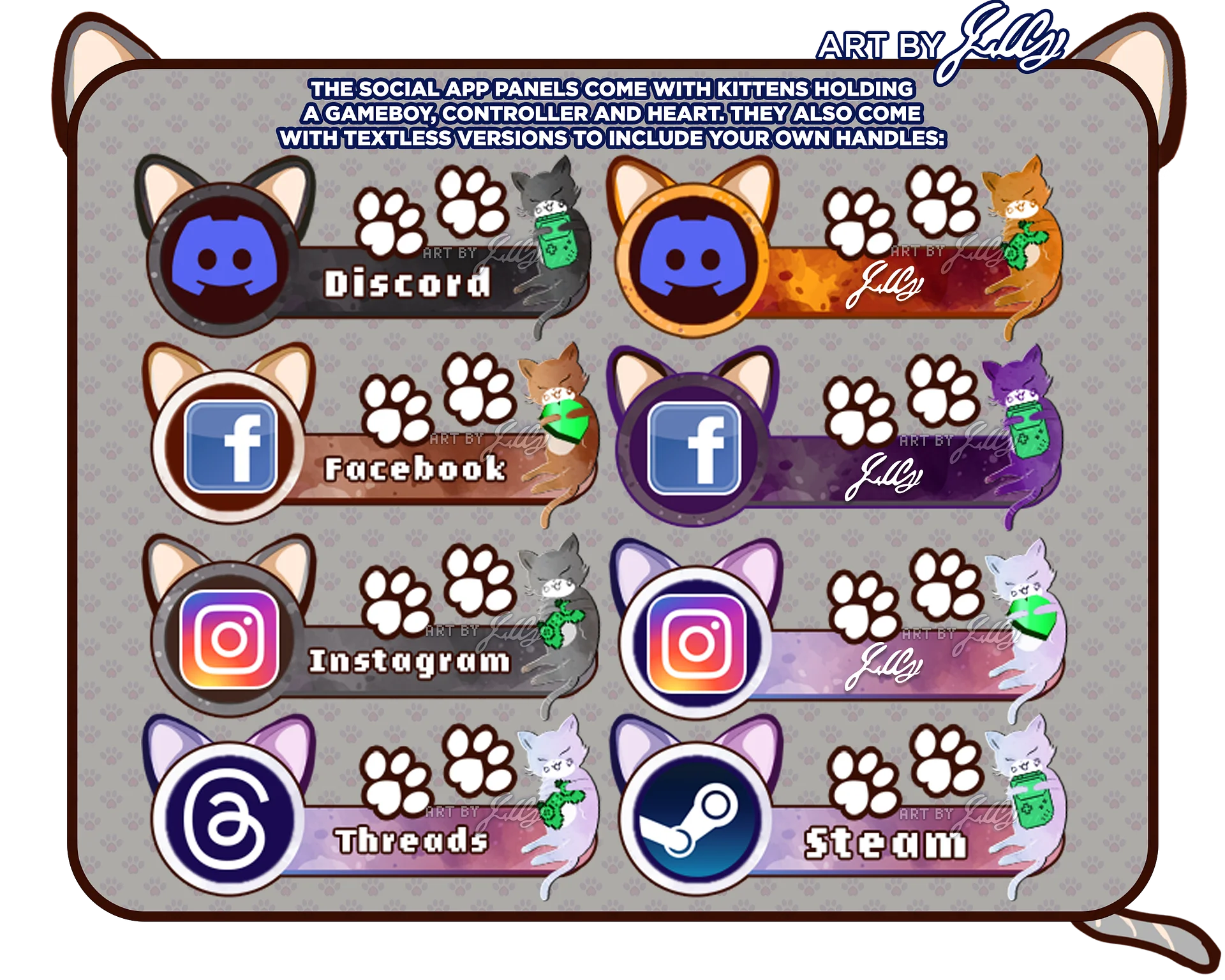 Gaming Kitty Streamer Panels product image (5)