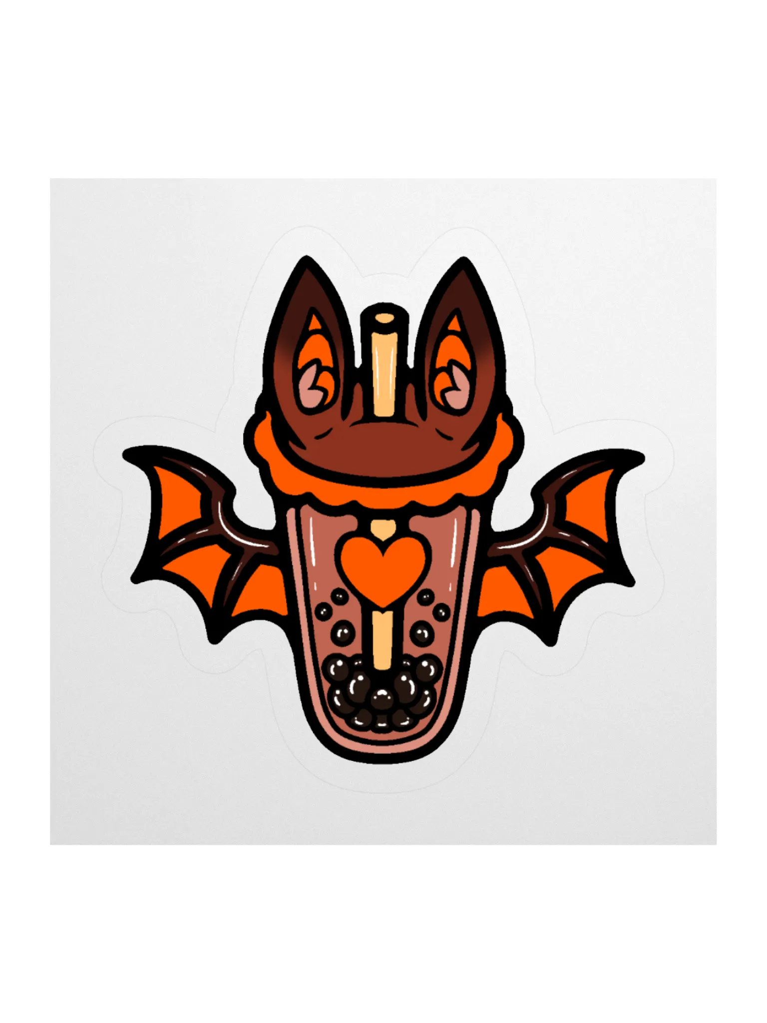 MatchaEXE Orange Bobat Sticker product image (3)