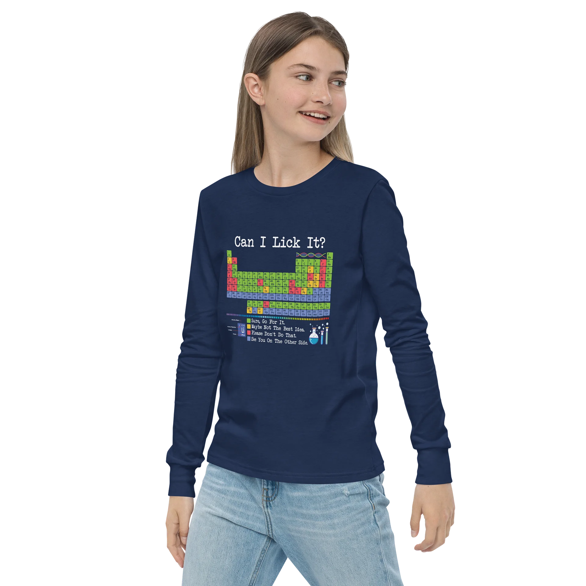 Youth Longsleeve Chemistry Nerd Shirt product image (15)