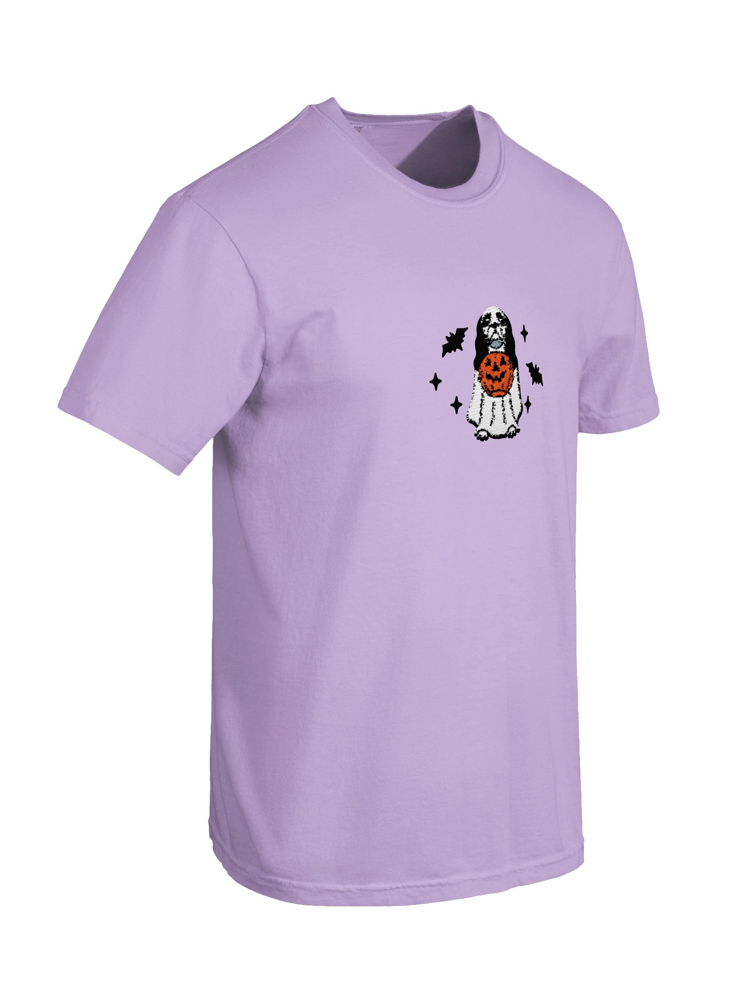 Halloween American Cocker Spaniel(Parti, Black & White) Embroidered T-Shirt product image (46)