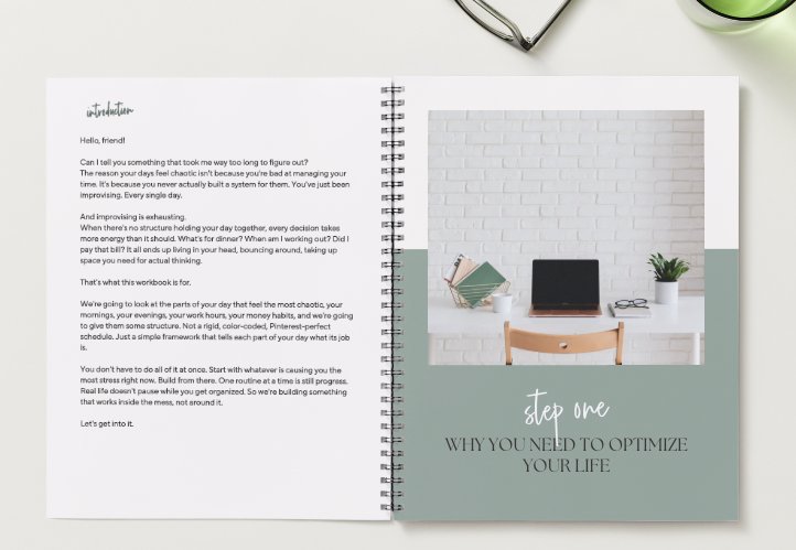 The Real Life Routine Builder: A Workbook for Women Who Are Tired of Winging It product image (3)