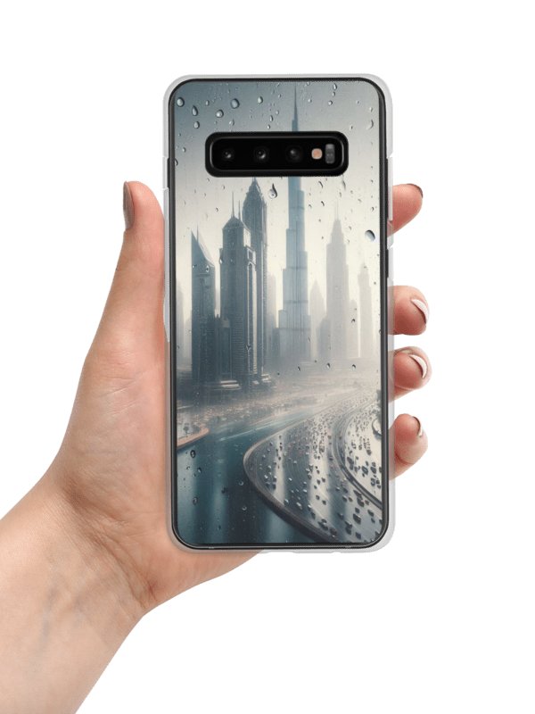 Rainy Cityscape Samsung® Clear Case | AI Design product image (7)