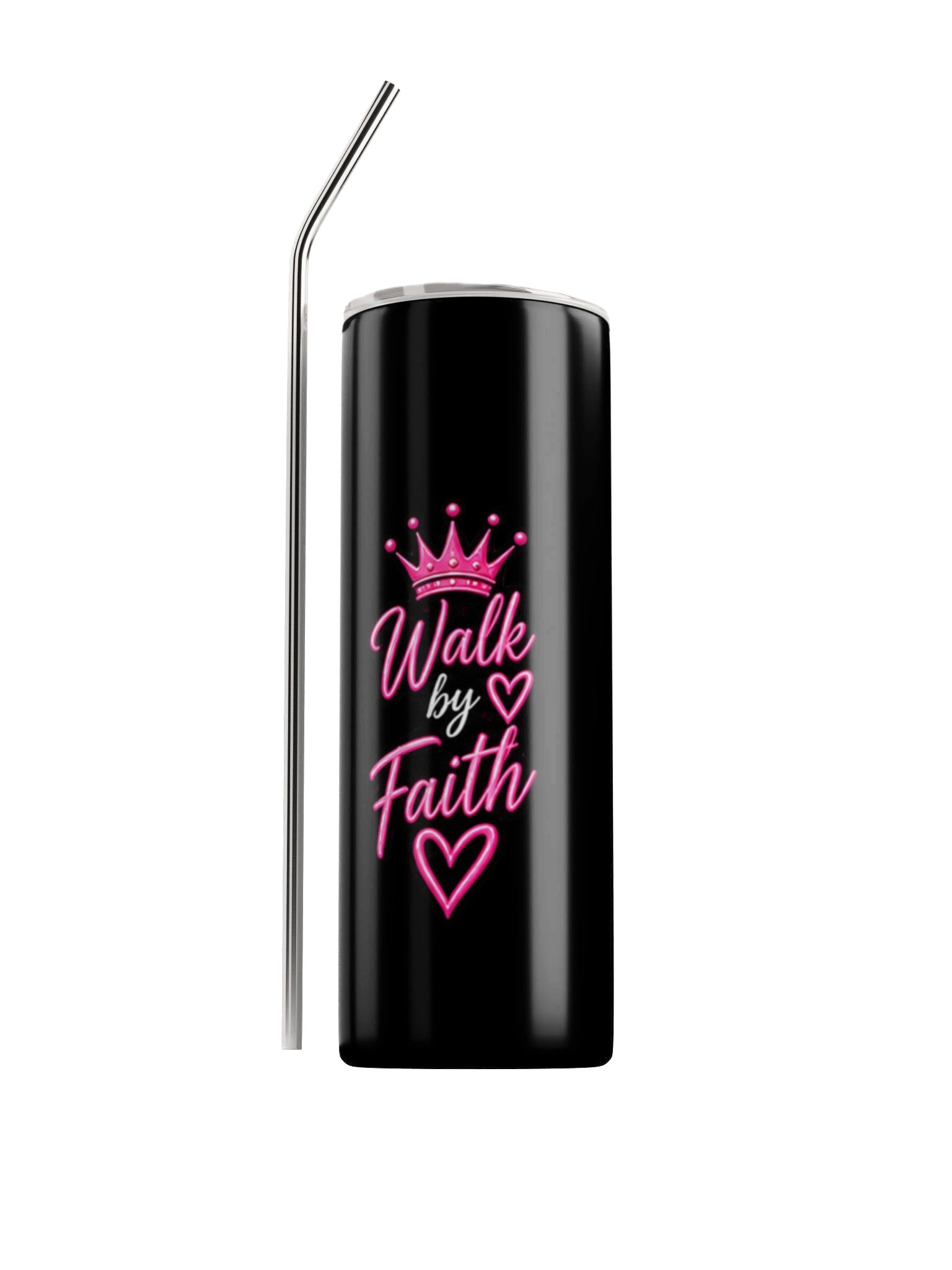 Walk by Faith Neon Crown Tumbler product image (1)