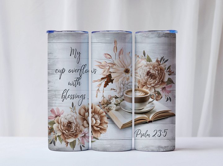 My Cup Overflows with Blessings Tumbler product image (1)